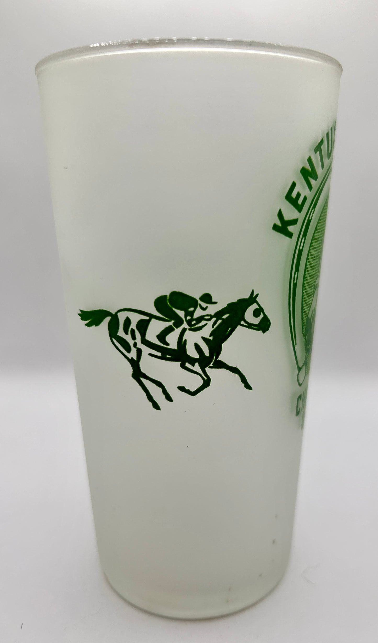 1948 Kentucky Derby Glass - Clear Bottom