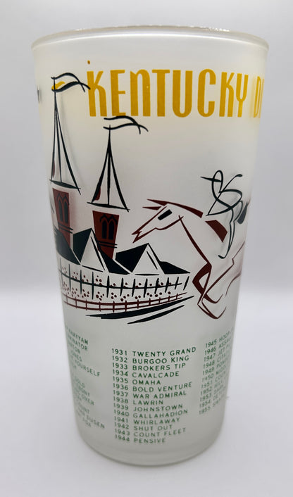 1956 Kentucky Derby Glass: 1 Star, 3 Tails