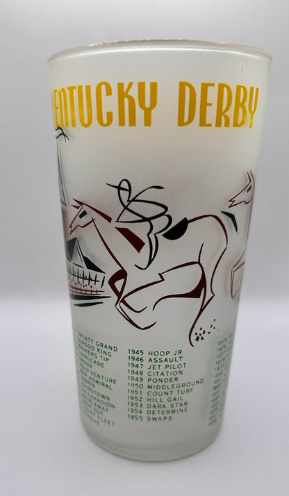 1956 Kentucky Derby Glass: 1 Star, 3 Tails