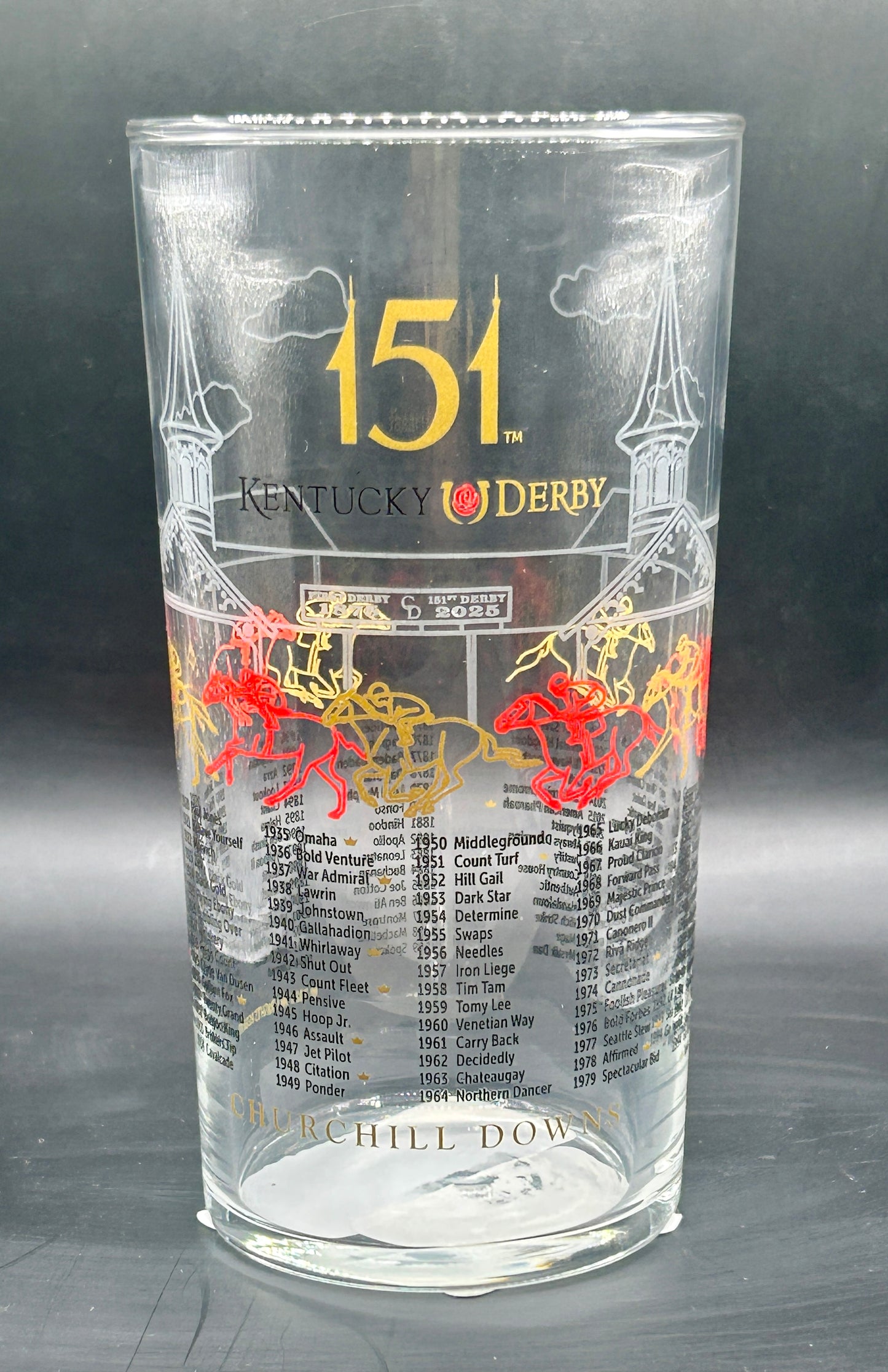 Case of 2025 Kentucky Derby Glasses