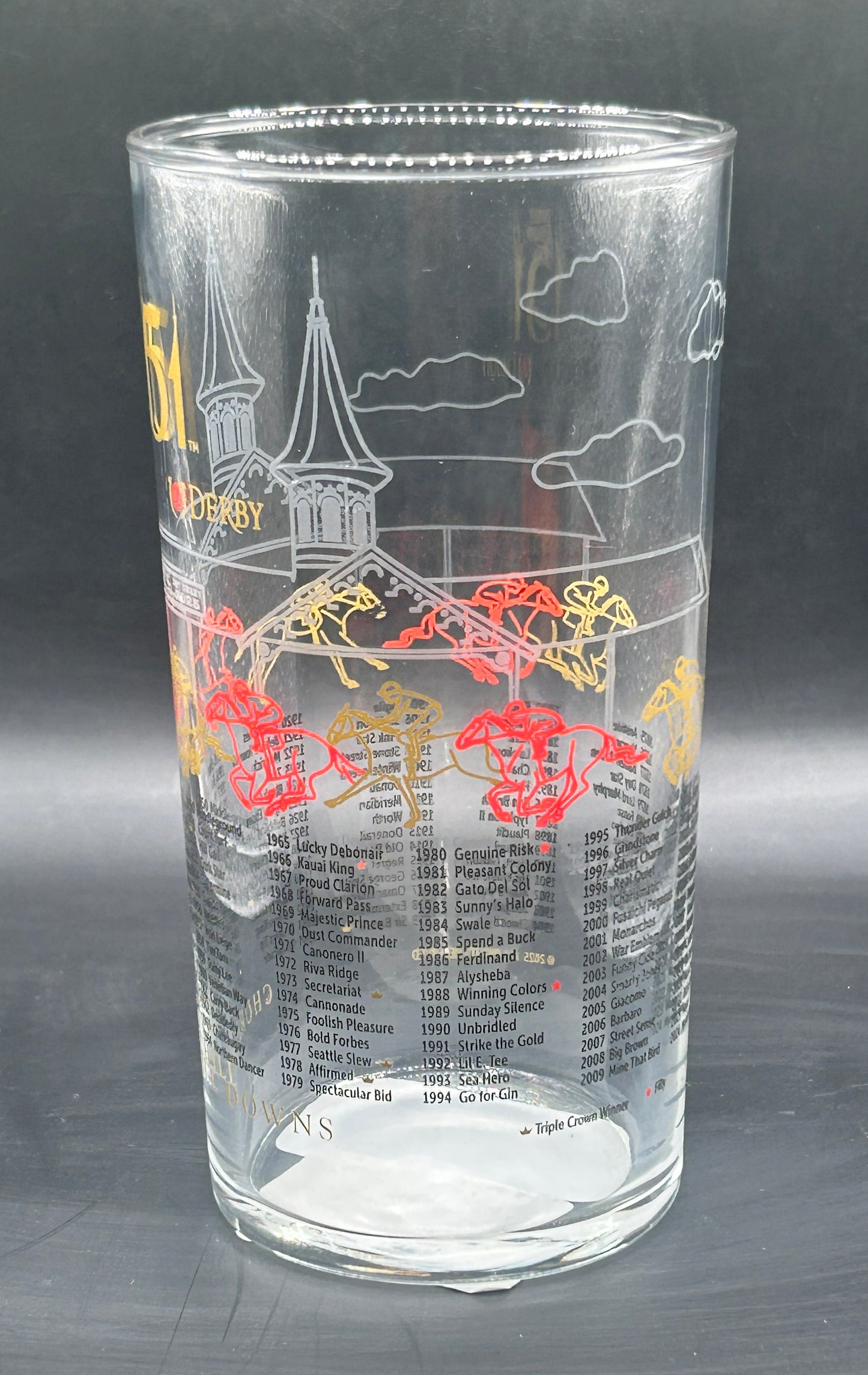 Case of 2025 Kentucky Derby Glasses