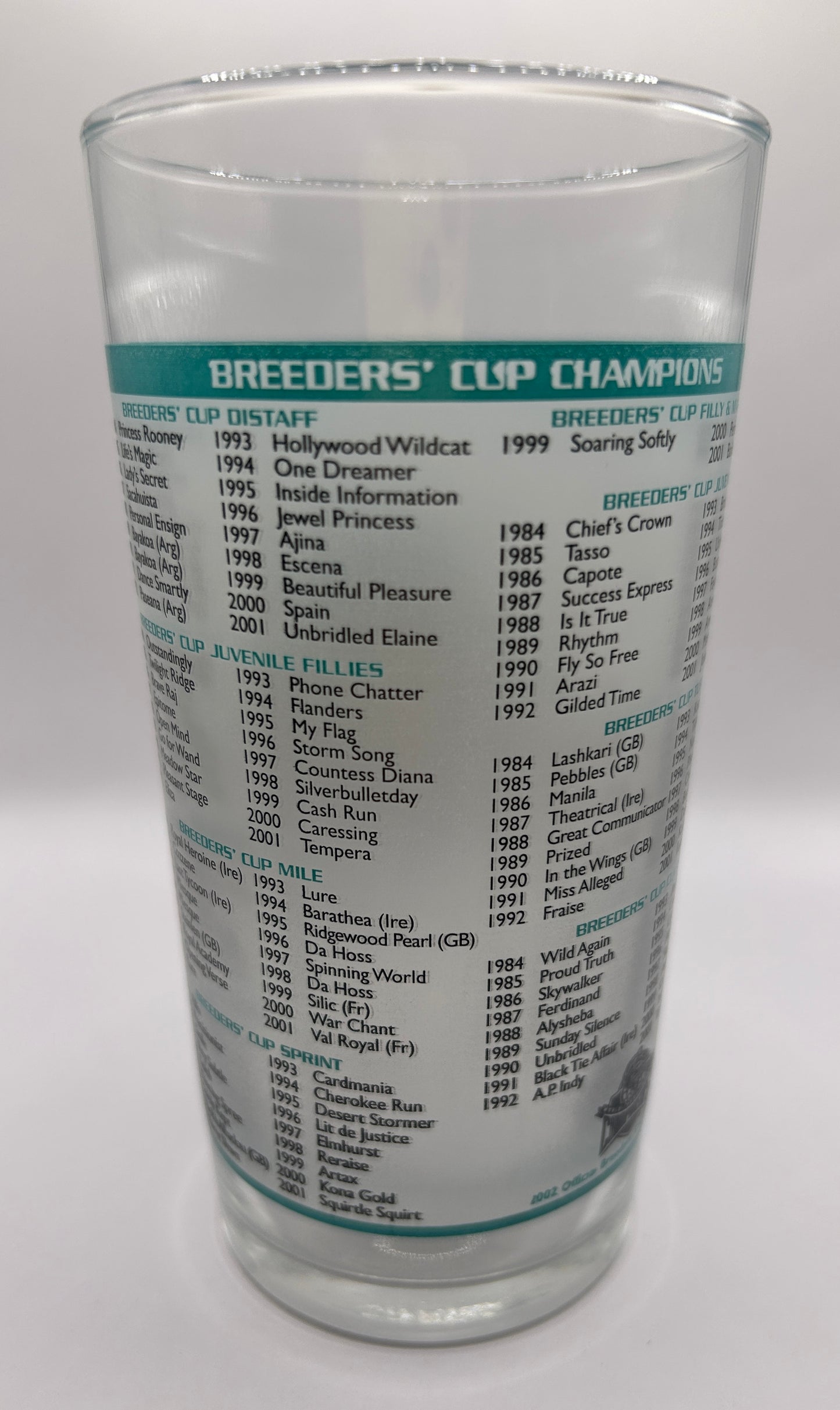 2002 Breeders' Cup Glass