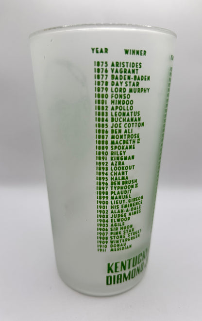 1949 Kentucky Derby Glass