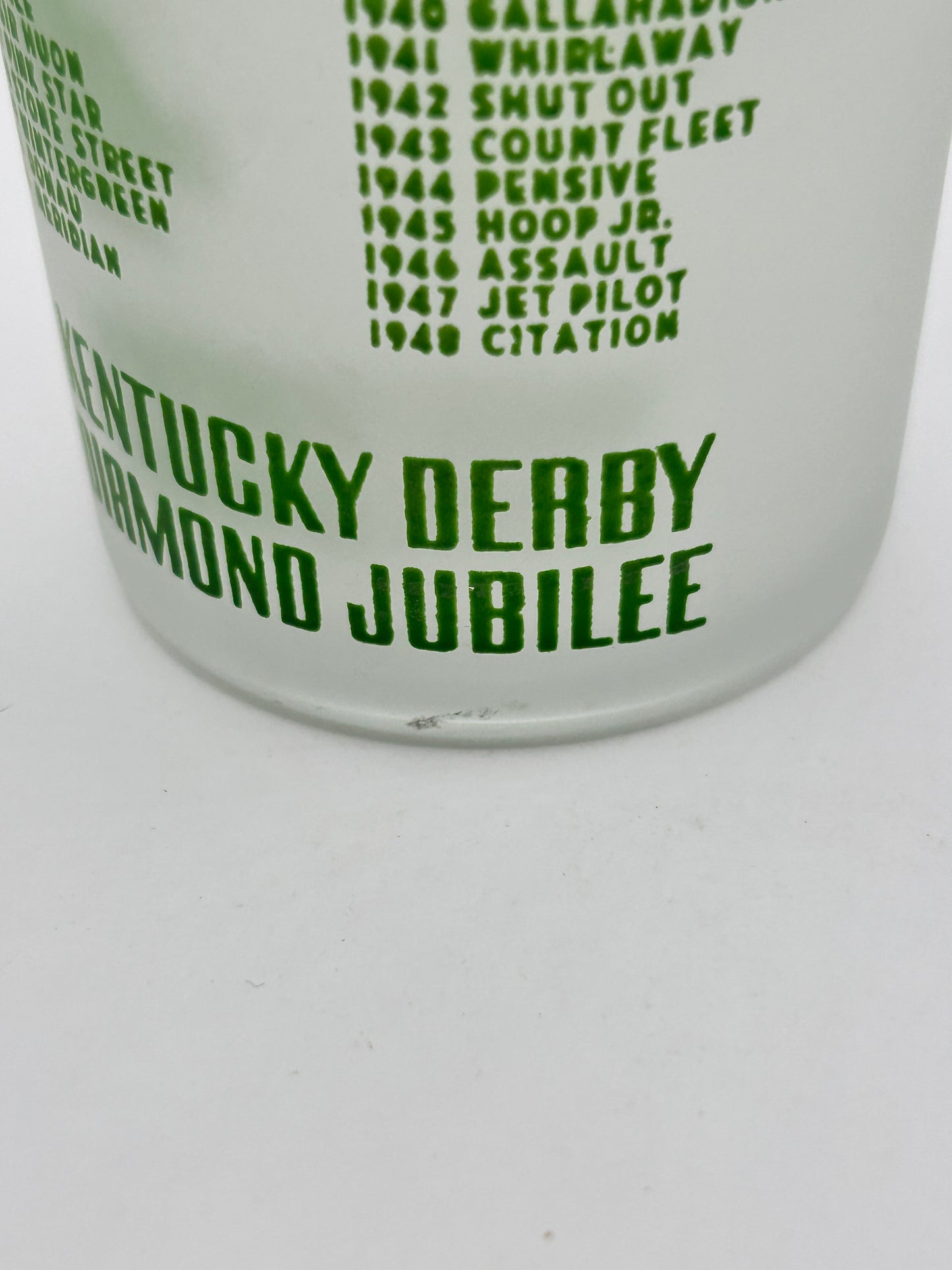 1949 Kentucky Derby Glass