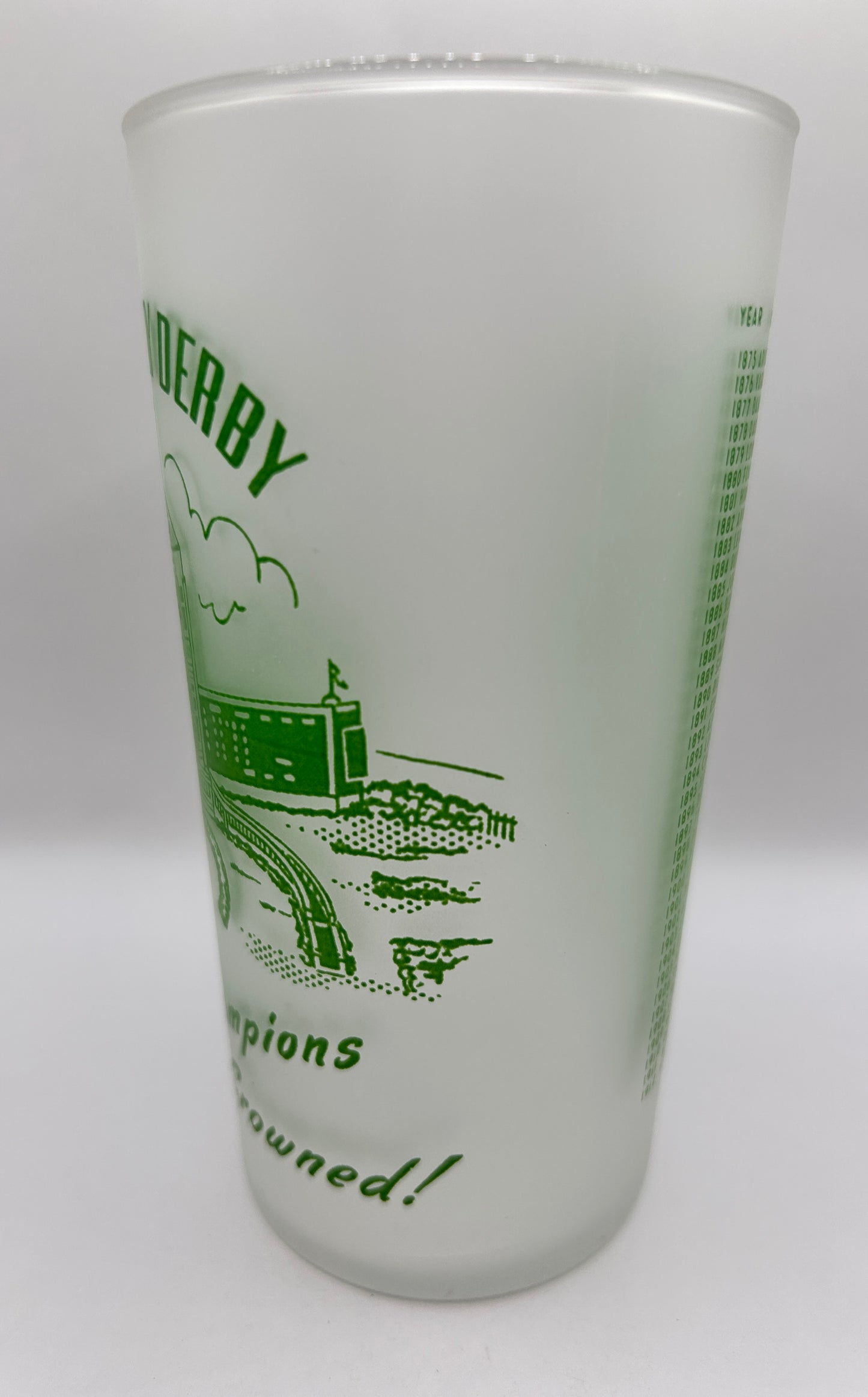 1951 Kentucky Derby Glass