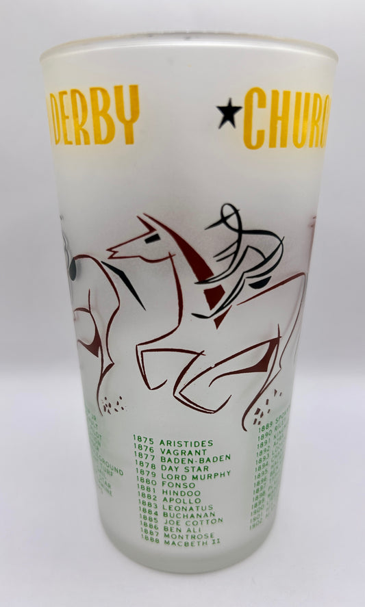 1956 Kentucky Derby Glass: 2 Stars, 3 Tails