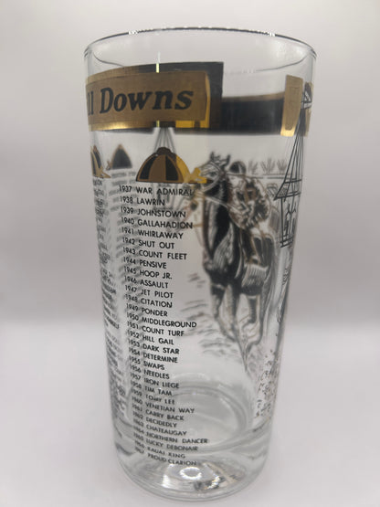 1968 Unofficial Kentucky Derby BAR Glass