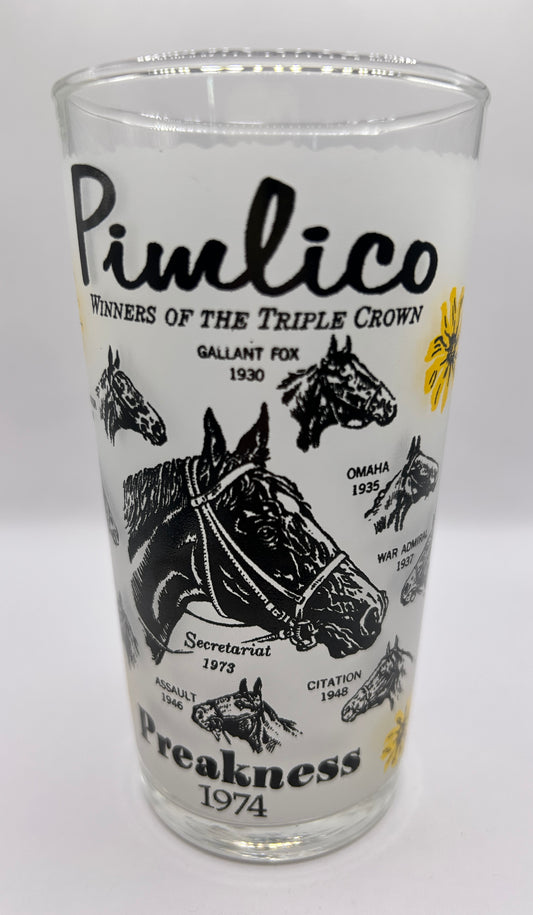 1974 Preakness Stakes Glass