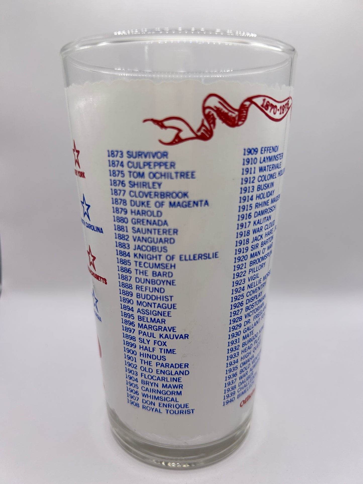 1976 Preakness Stakes Glass