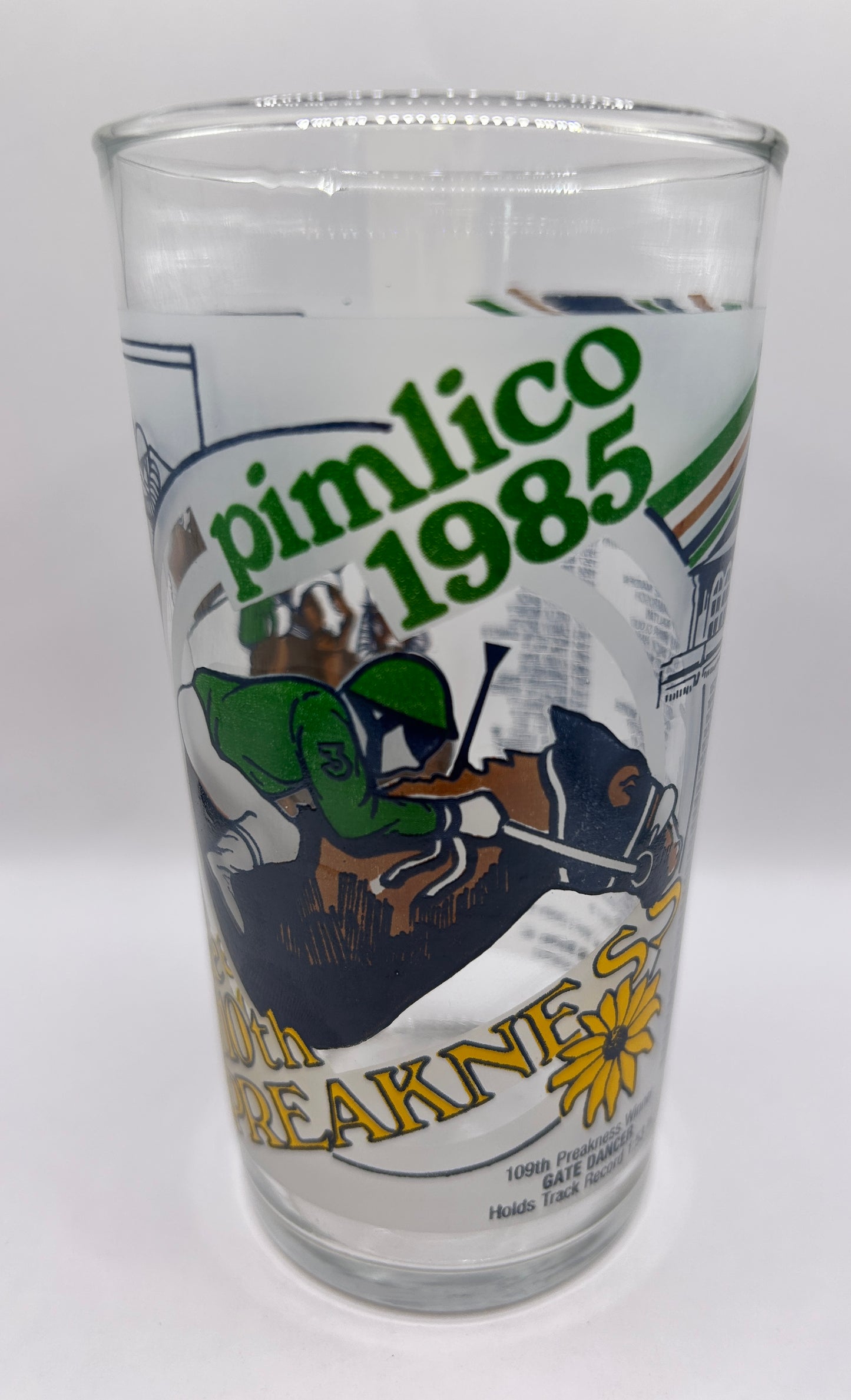 1985 Preakness Stakes Glass