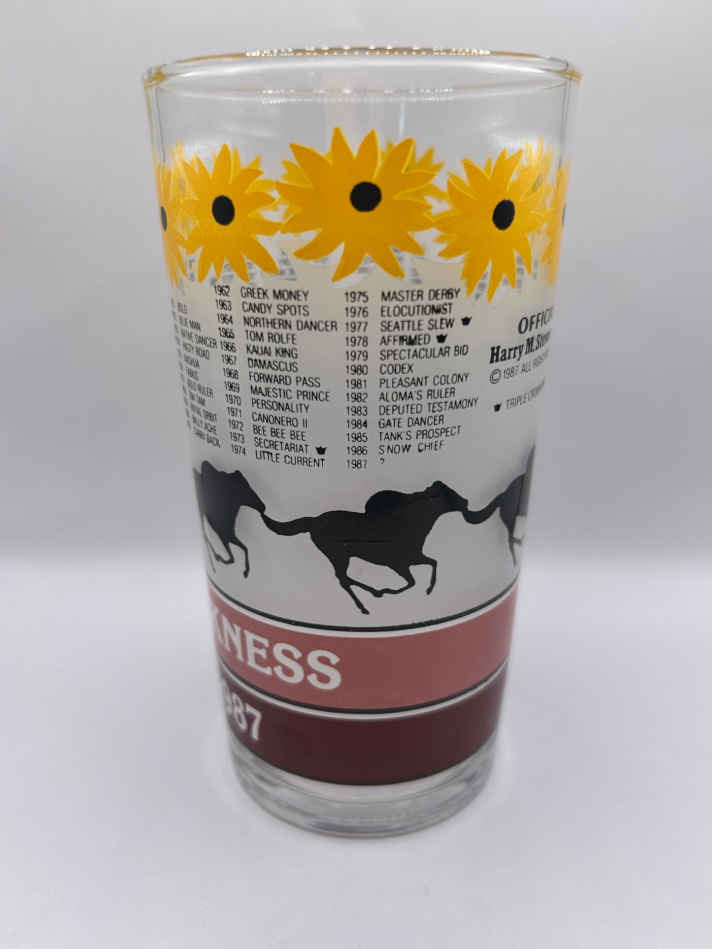 1987 Preakness Stakes Glass