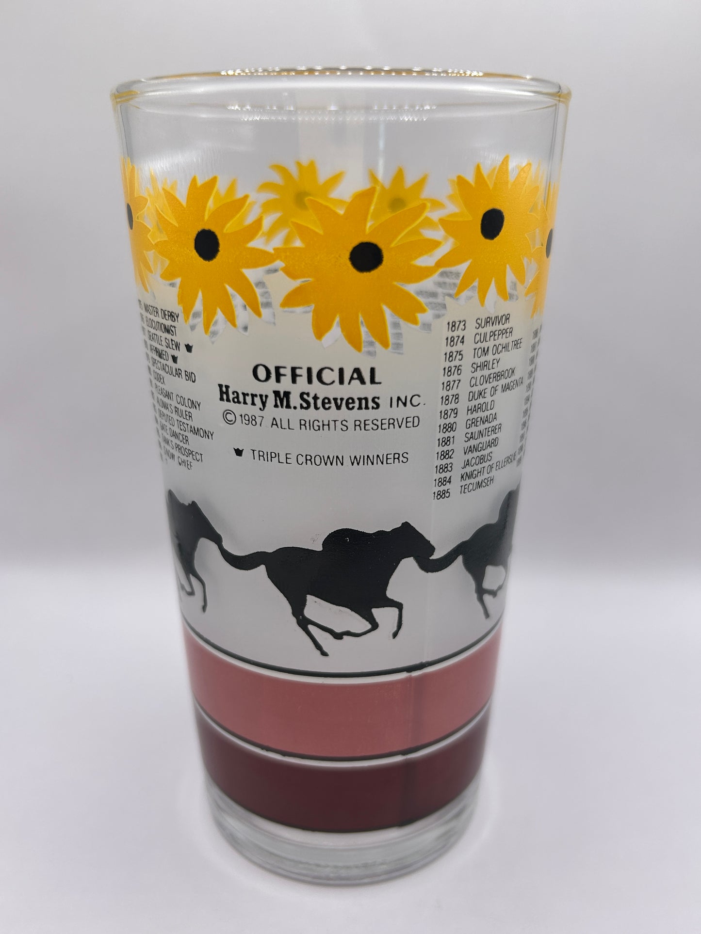 1987 Preakness Stakes Glass