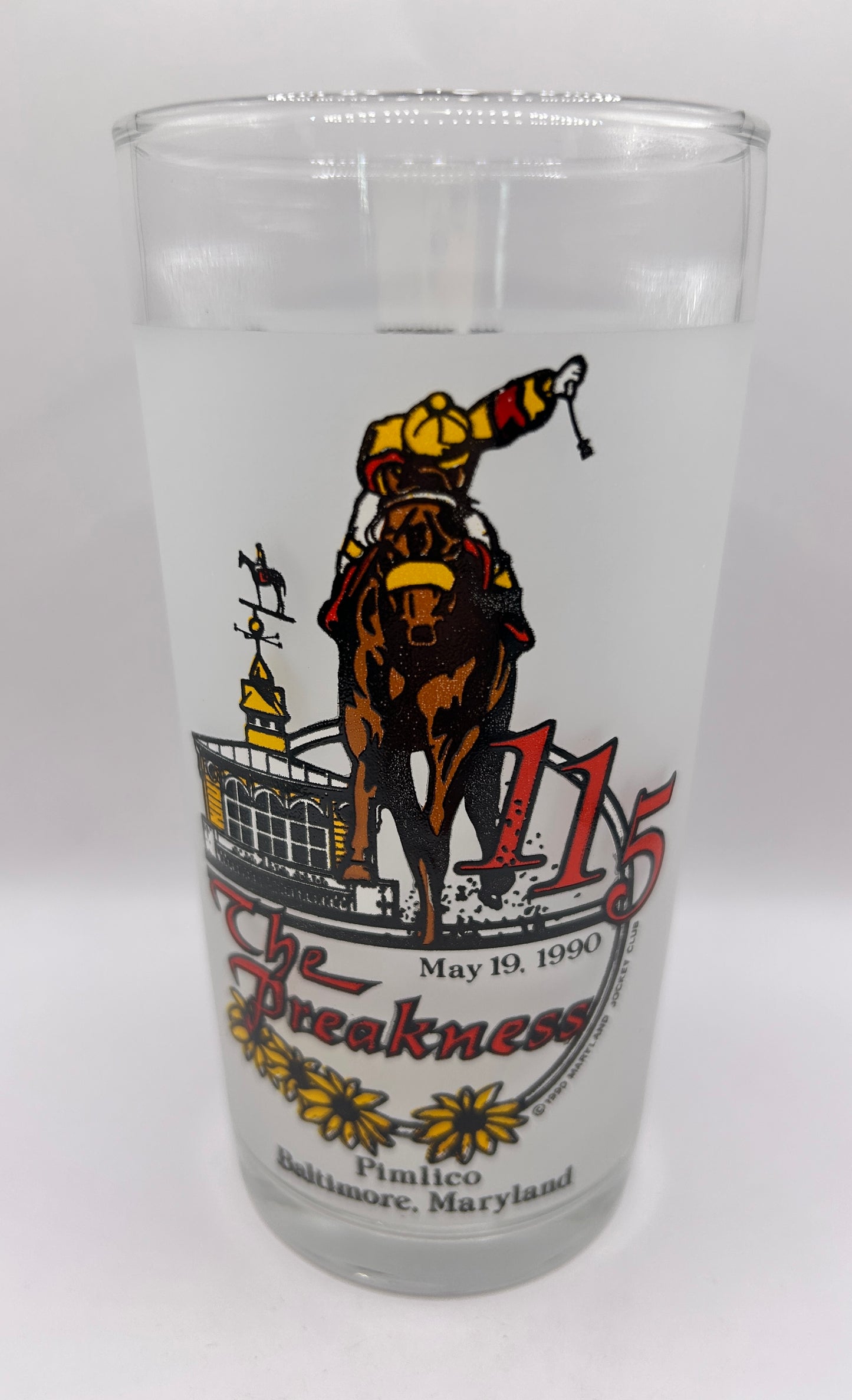 1990 Preakness Stakes Glass