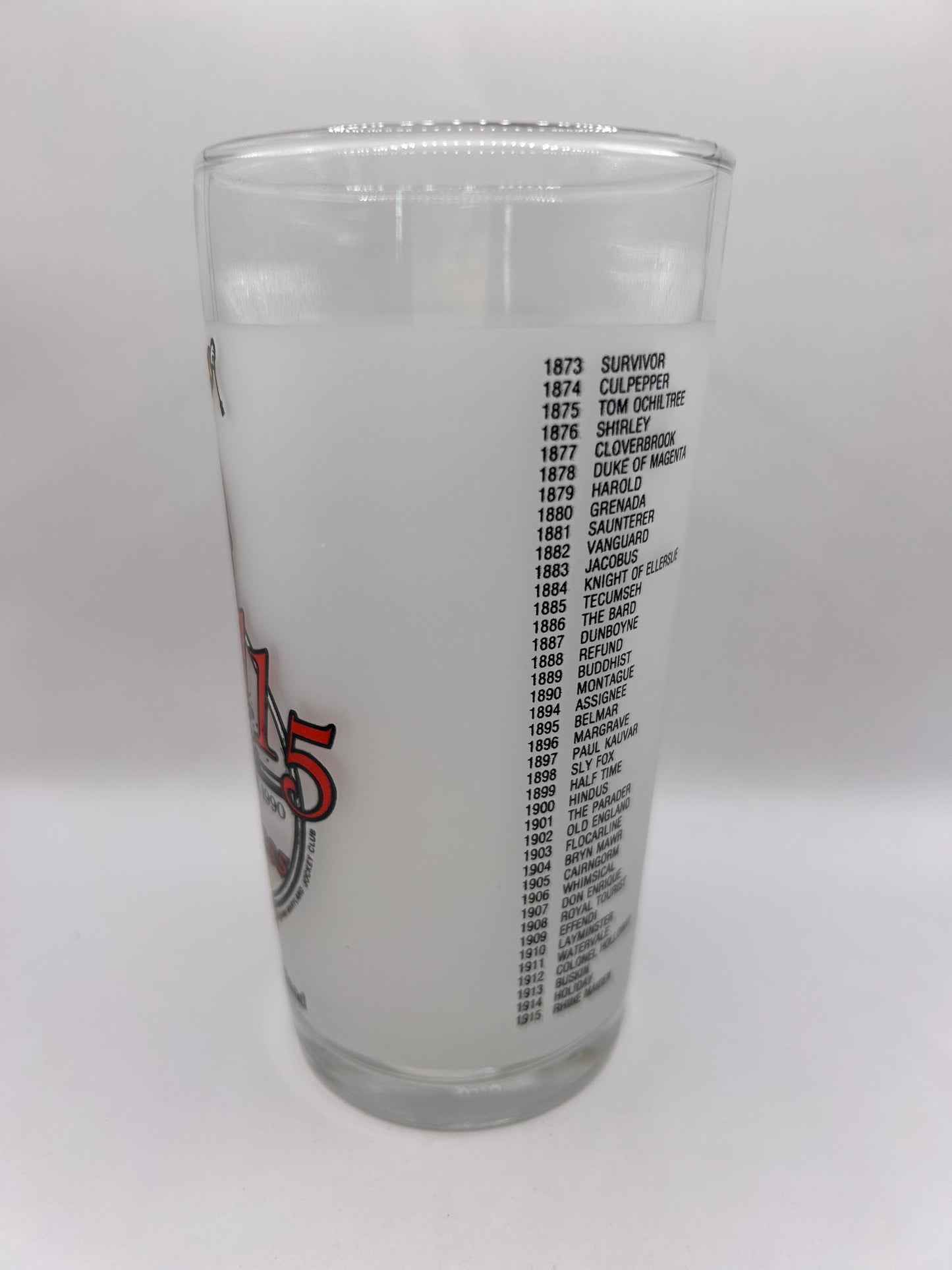 1990 Preakness Stakes Glass