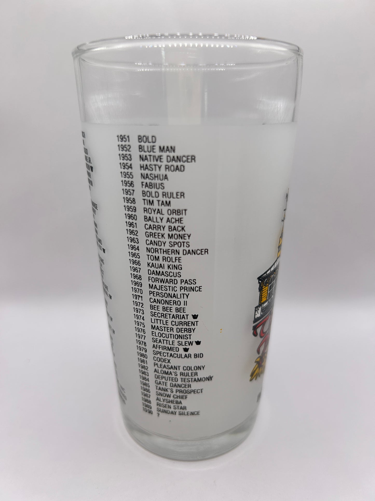 1990 Preakness Stakes Glass