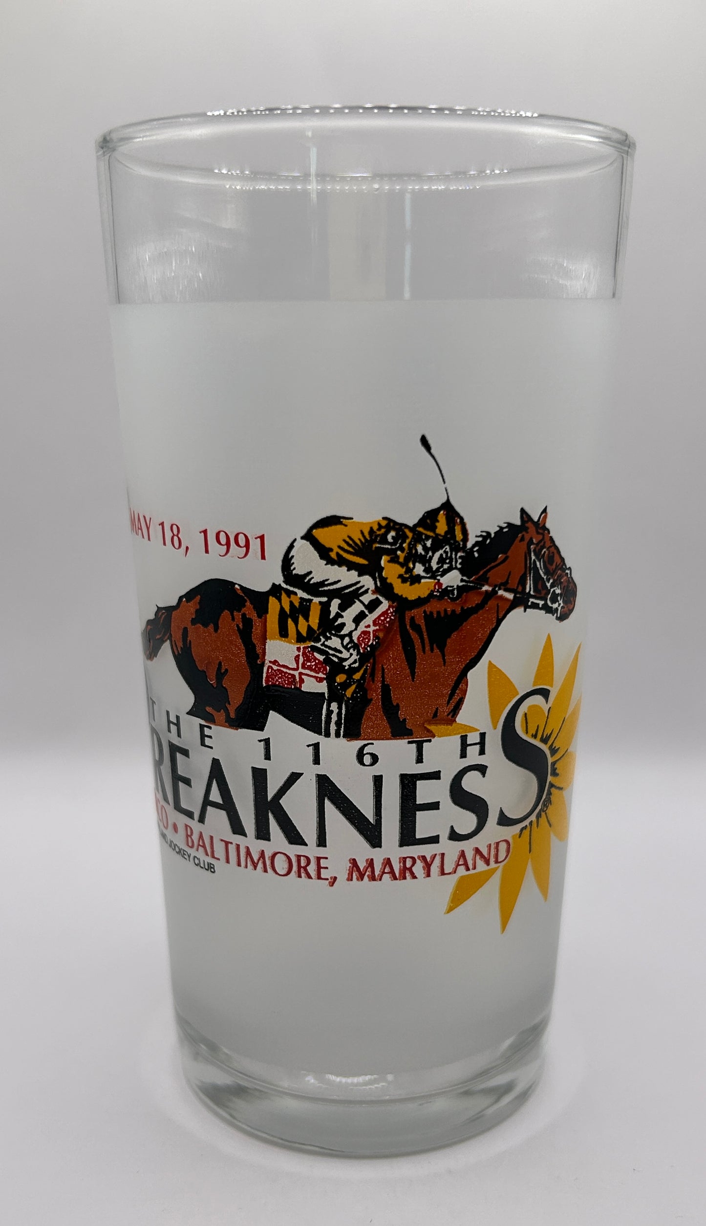 1991 Preakness Stakes Glass