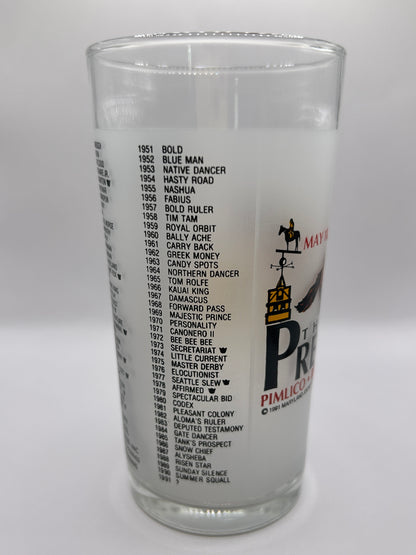 1991 Preakness Stakes Glass