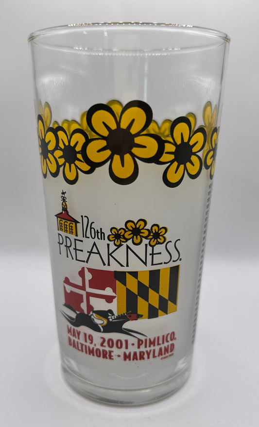 2001 Preakness Stakes Glass