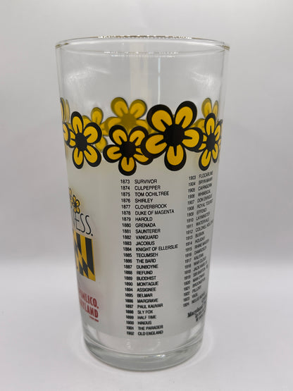 2001 Preakness Stakes Glass