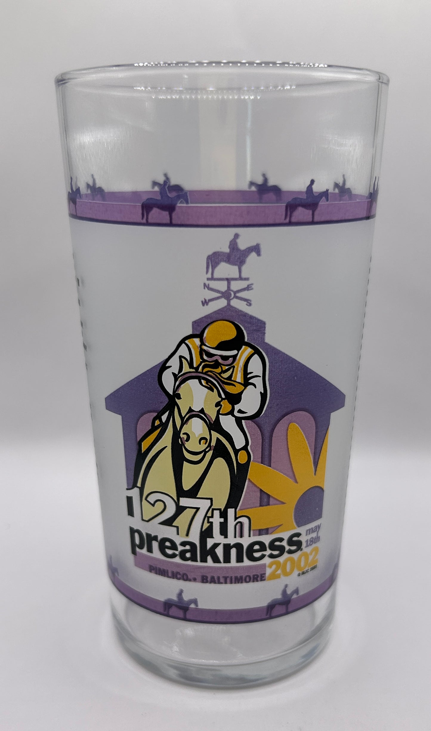 2002 Preakness Stakes Glass