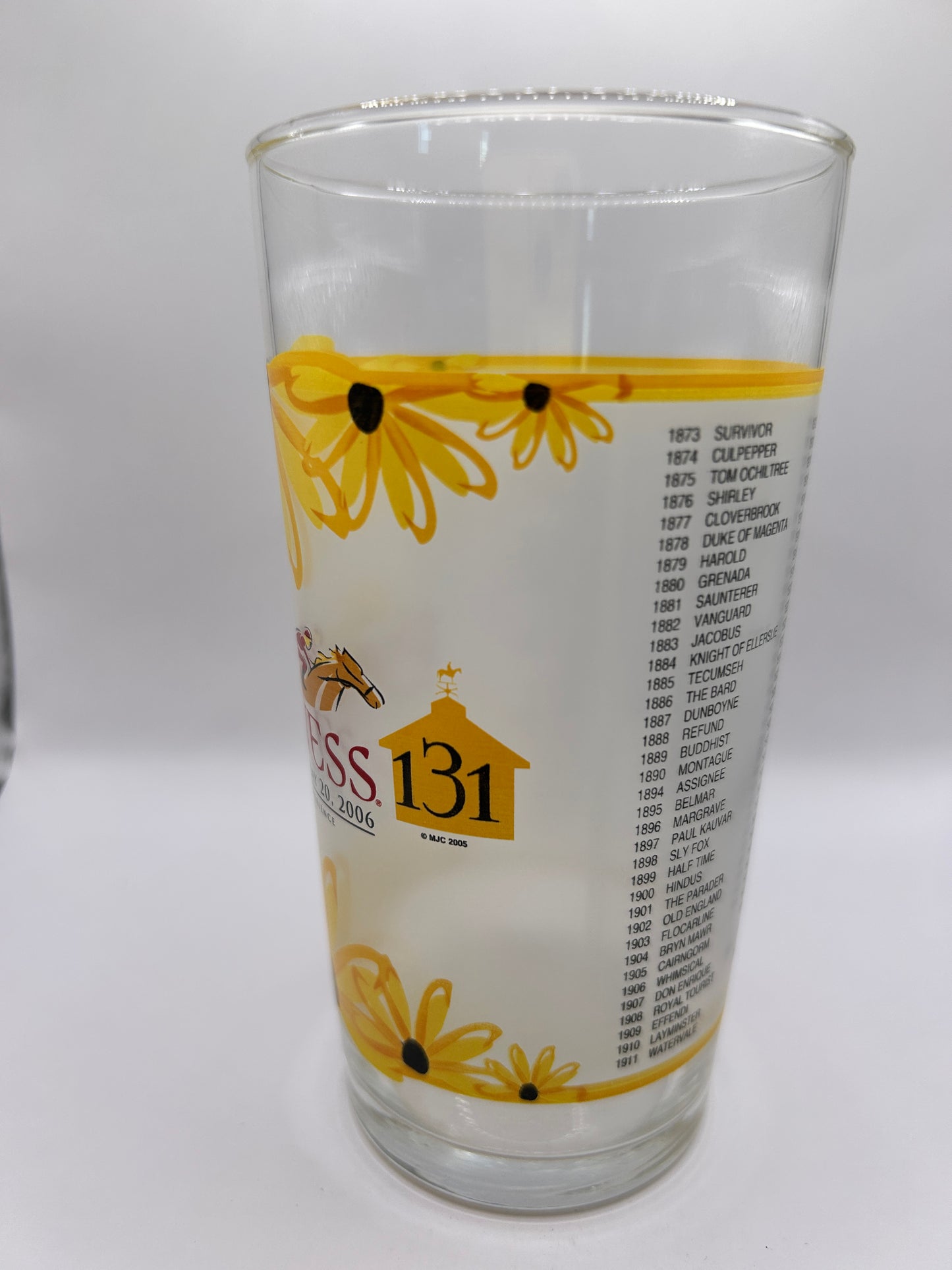 2006 Preakness Stakes Glass