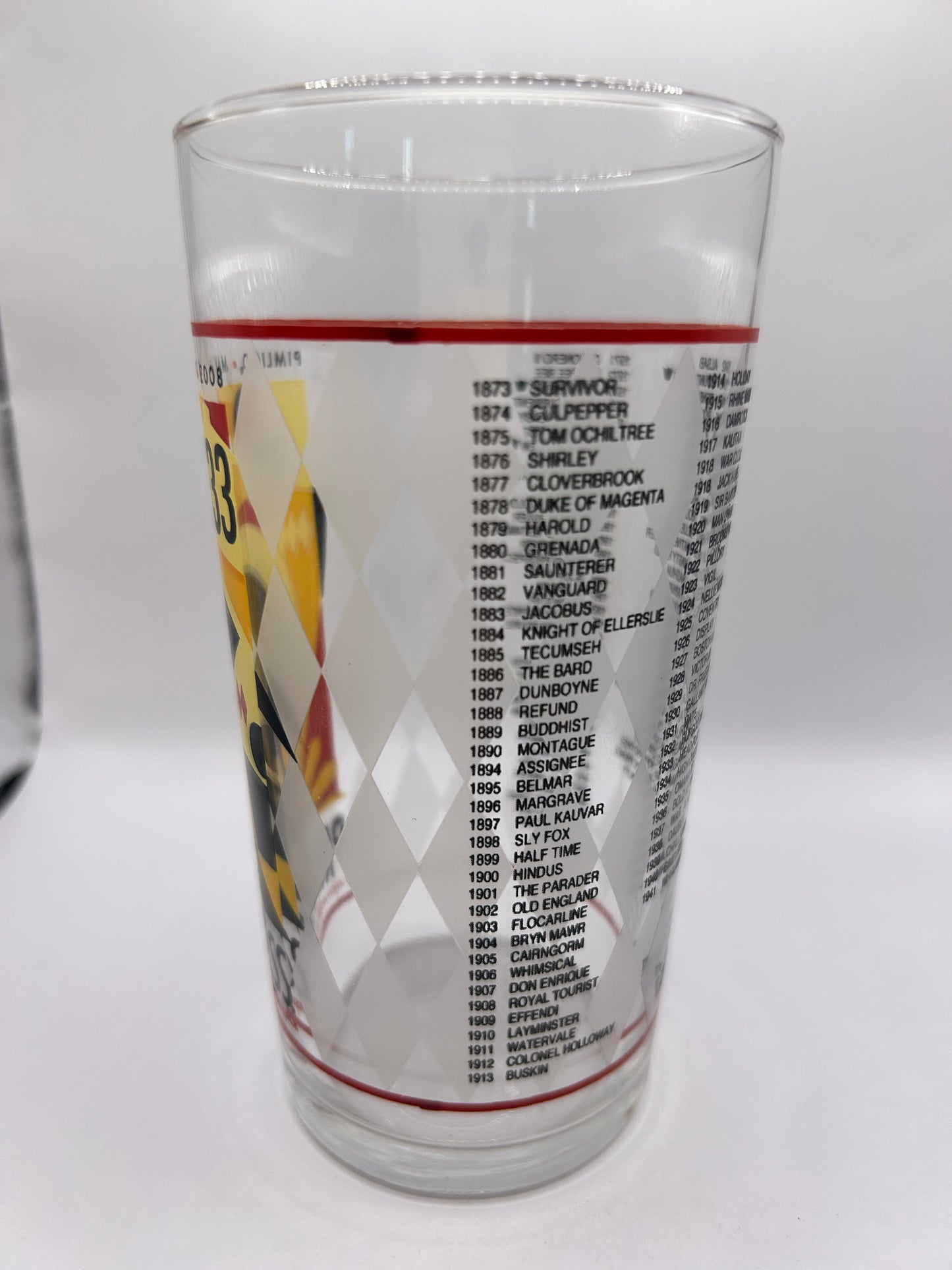 2008 Preakness Stakes Glass