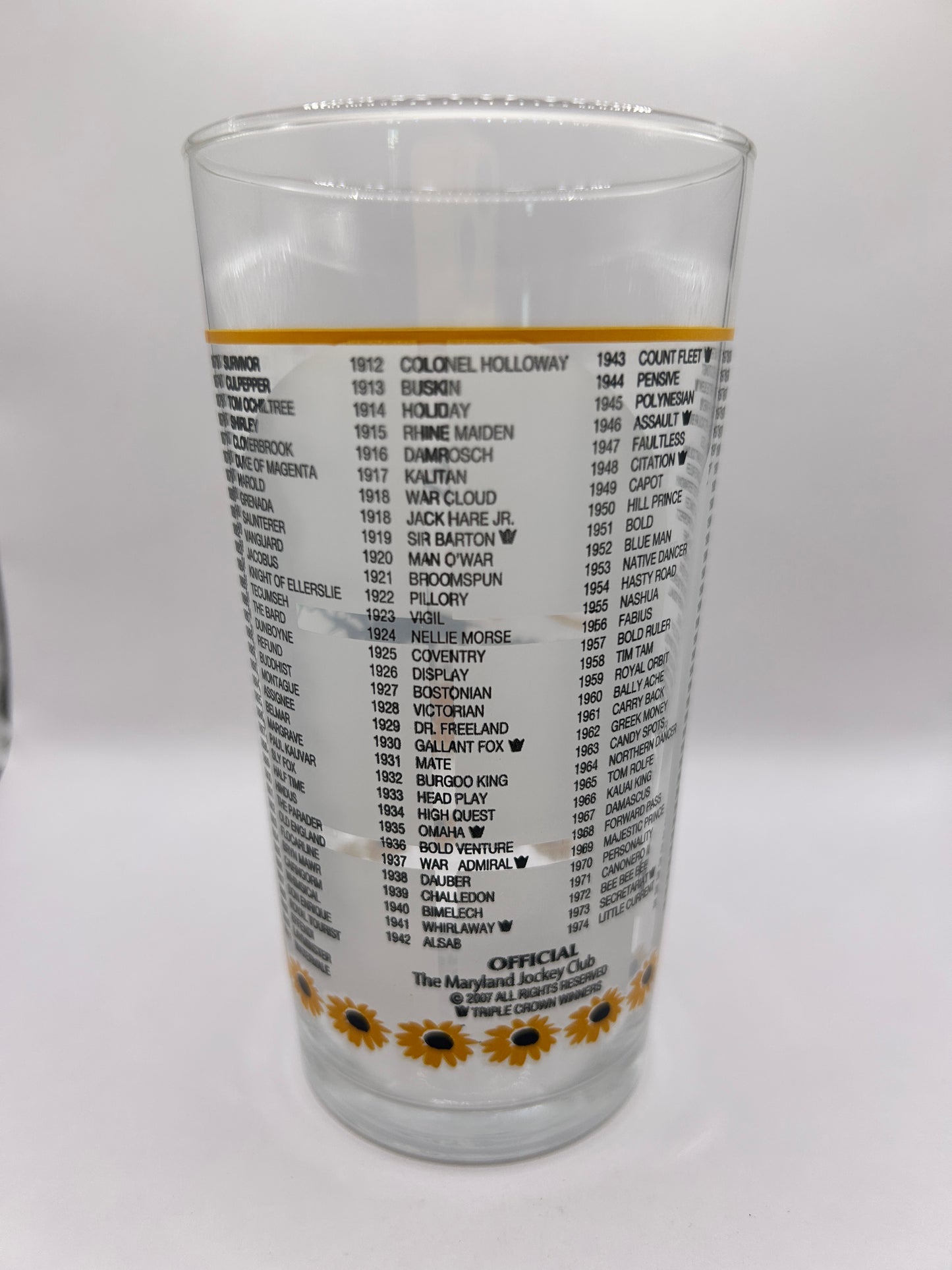 2009 Preakness Stakes Glass