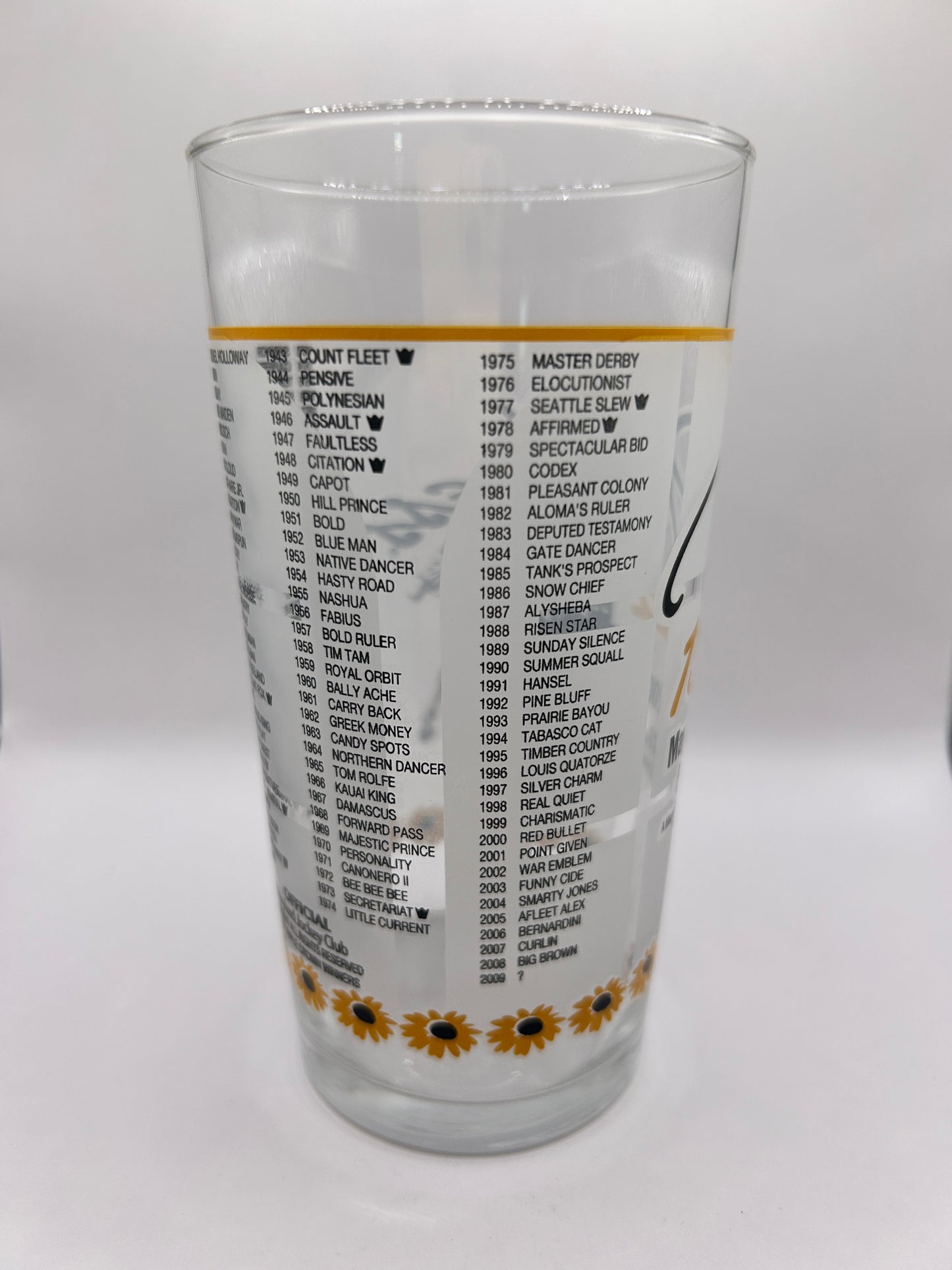 2009 Preakness Stakes Glass