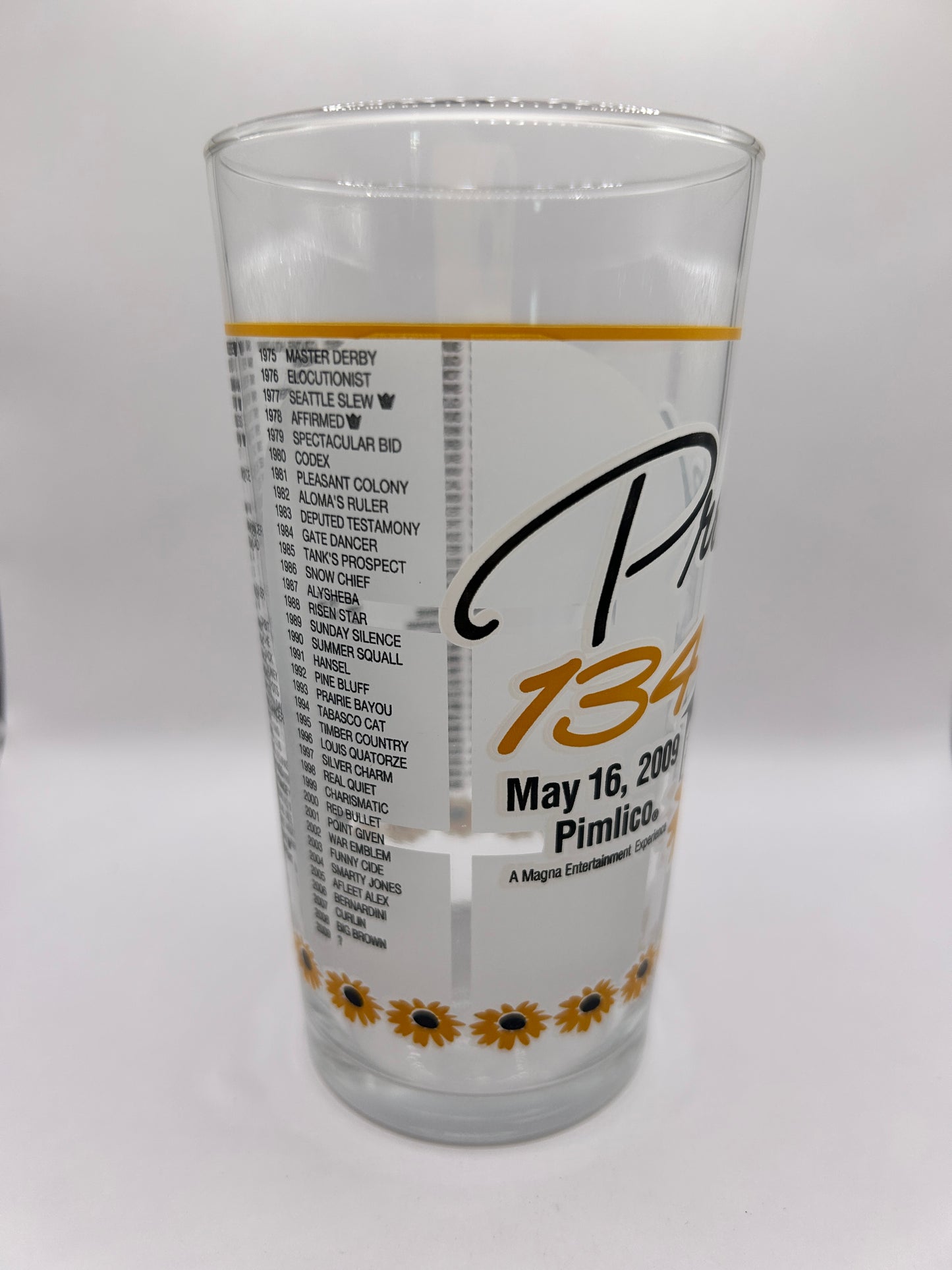 2009 Preakness Stakes Glass