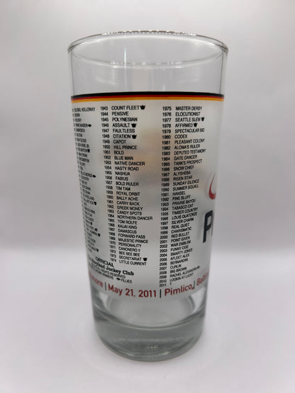 2011 Preakness Stakes Glass