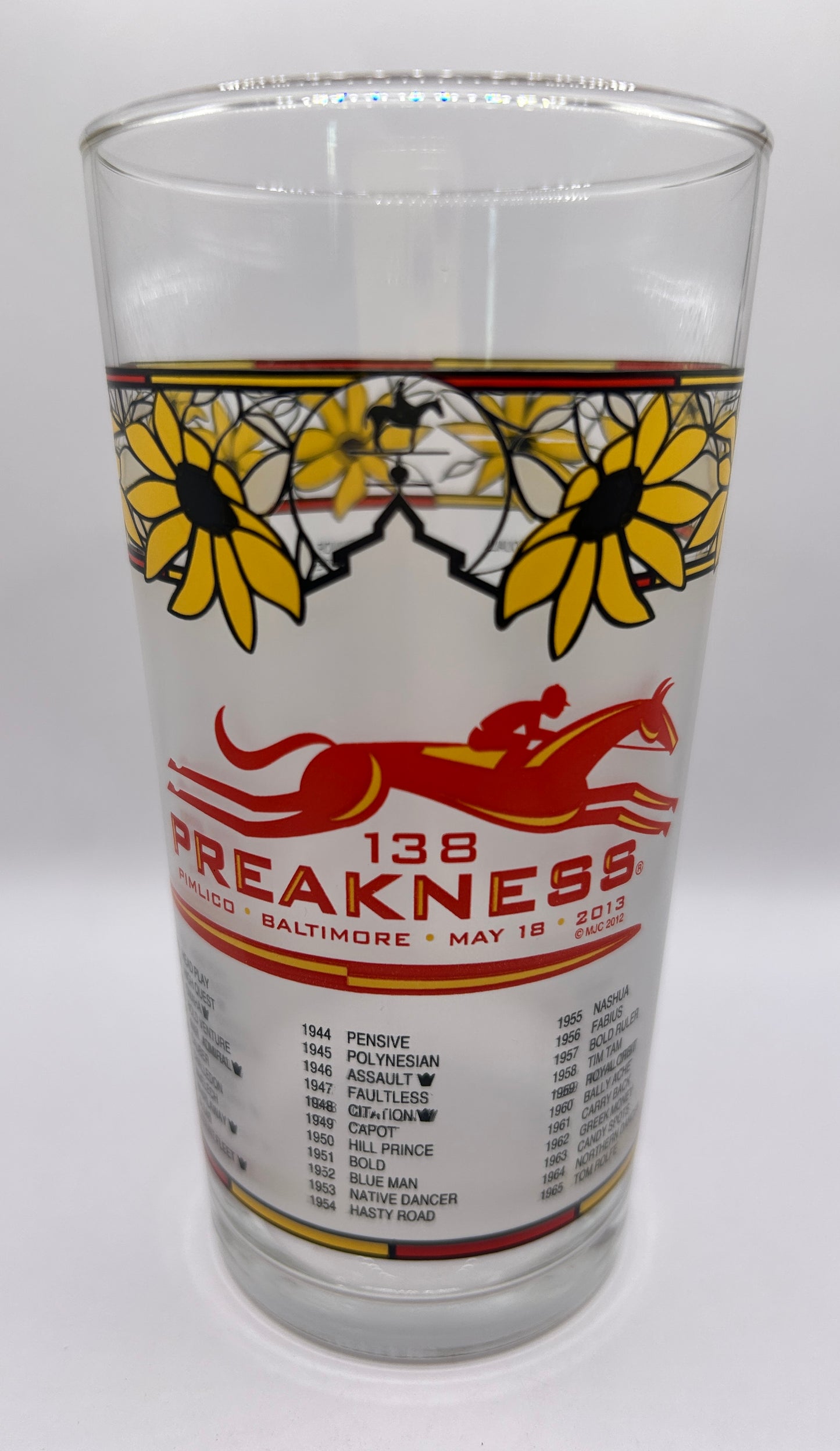 2013 Preakness Stakes Glass