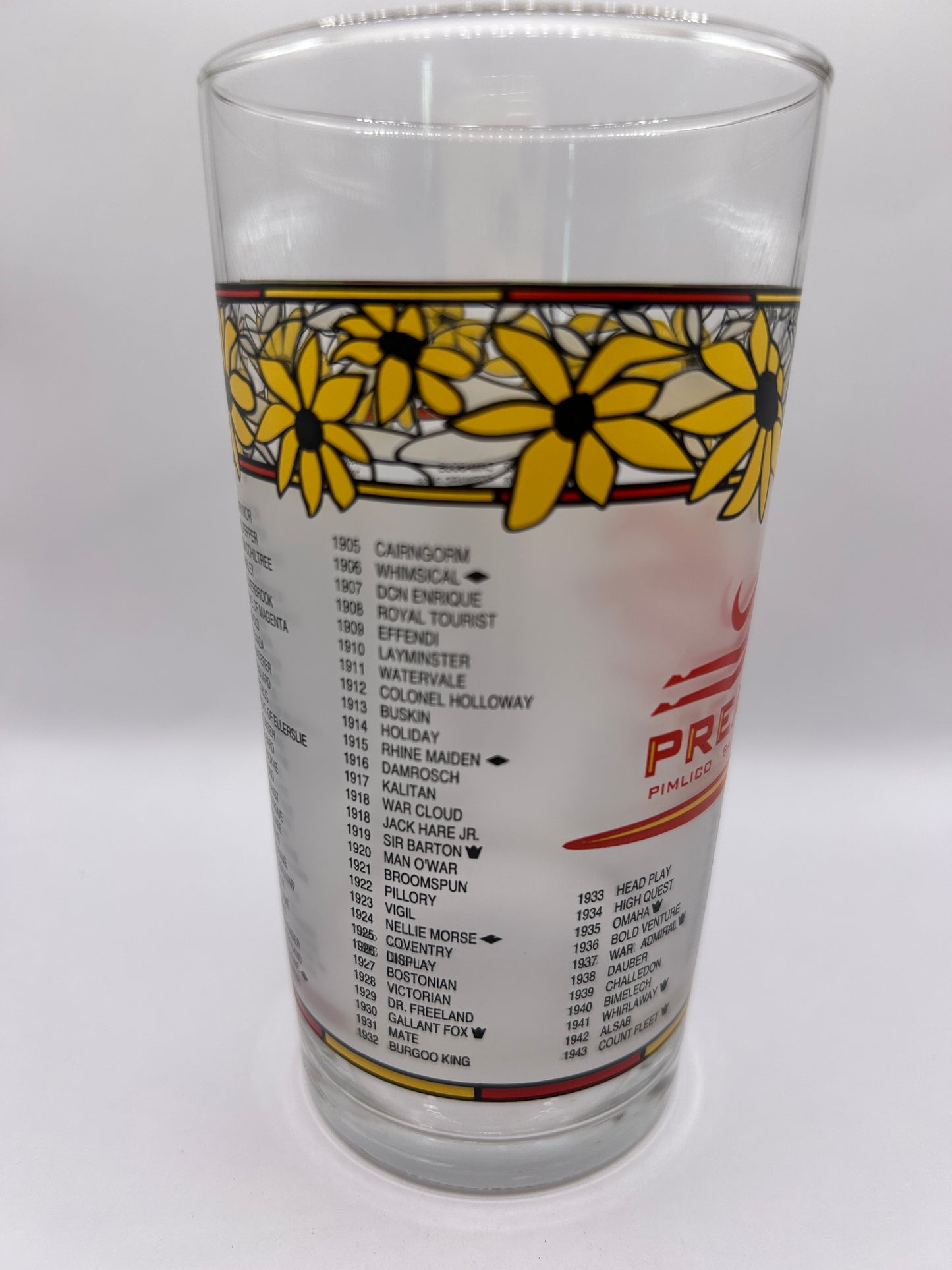 2013 Preakness Stakes Glass