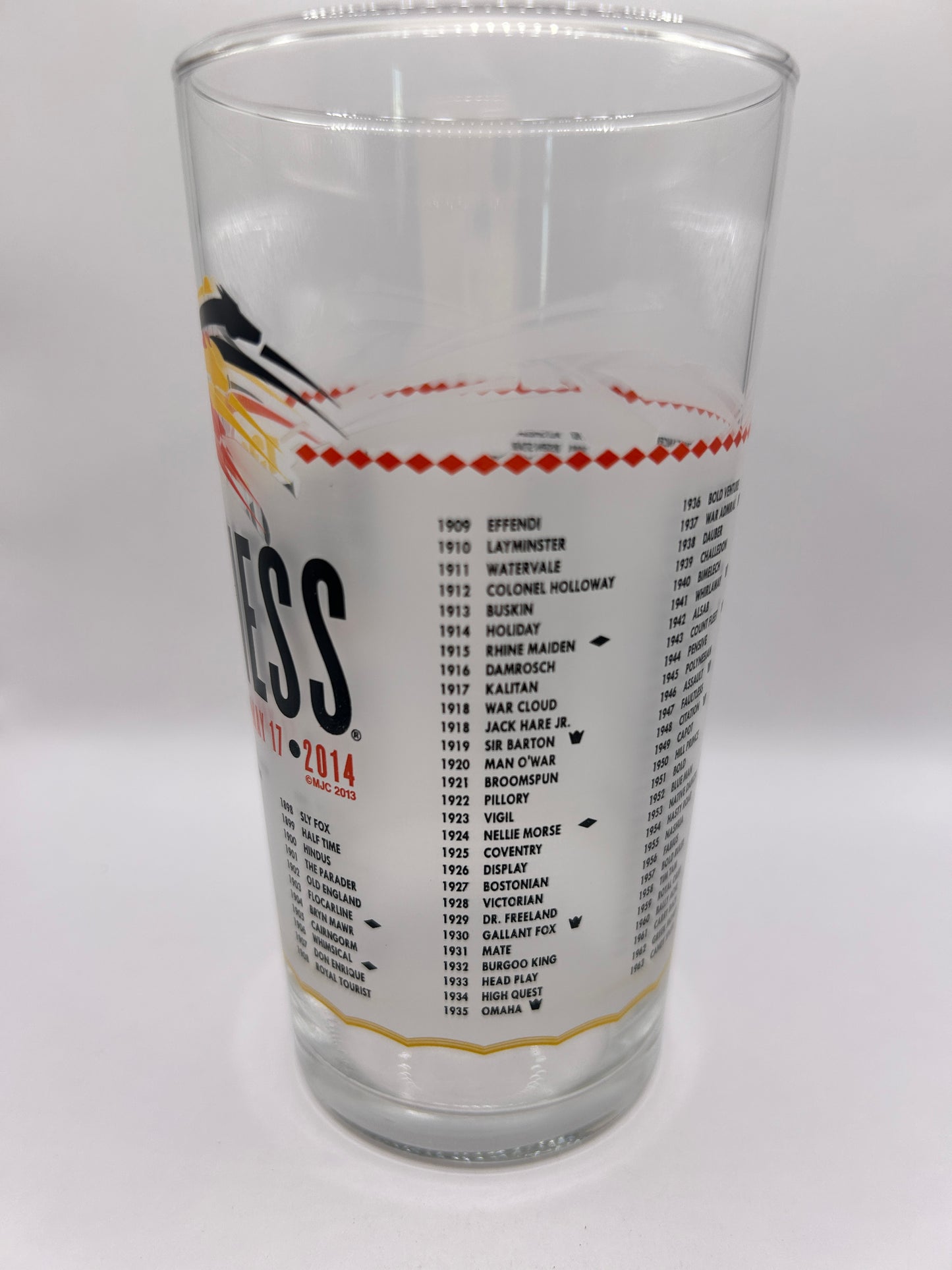 2014 Preakness Stakes Glass