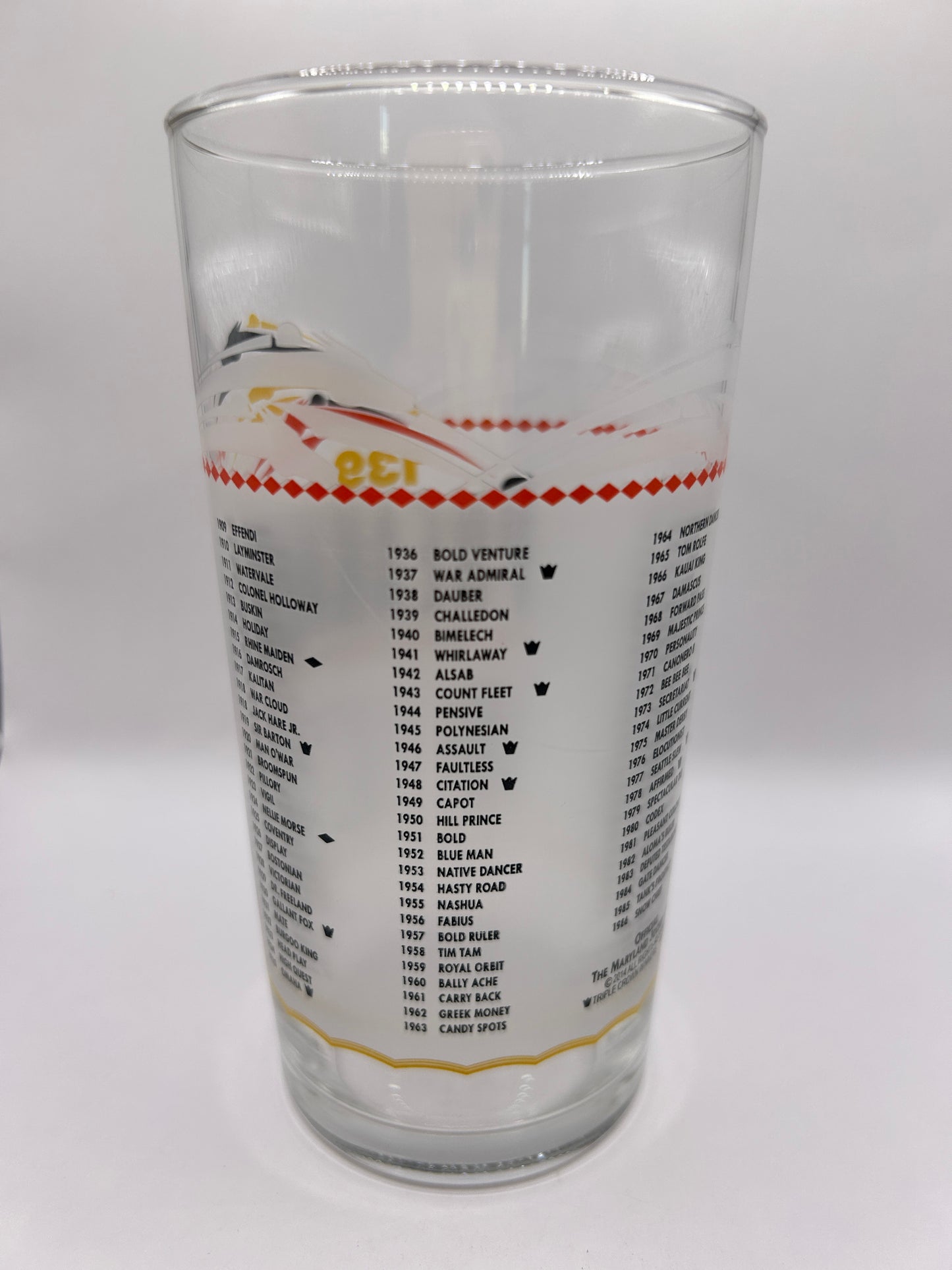 2014 Preakness Stakes Glass