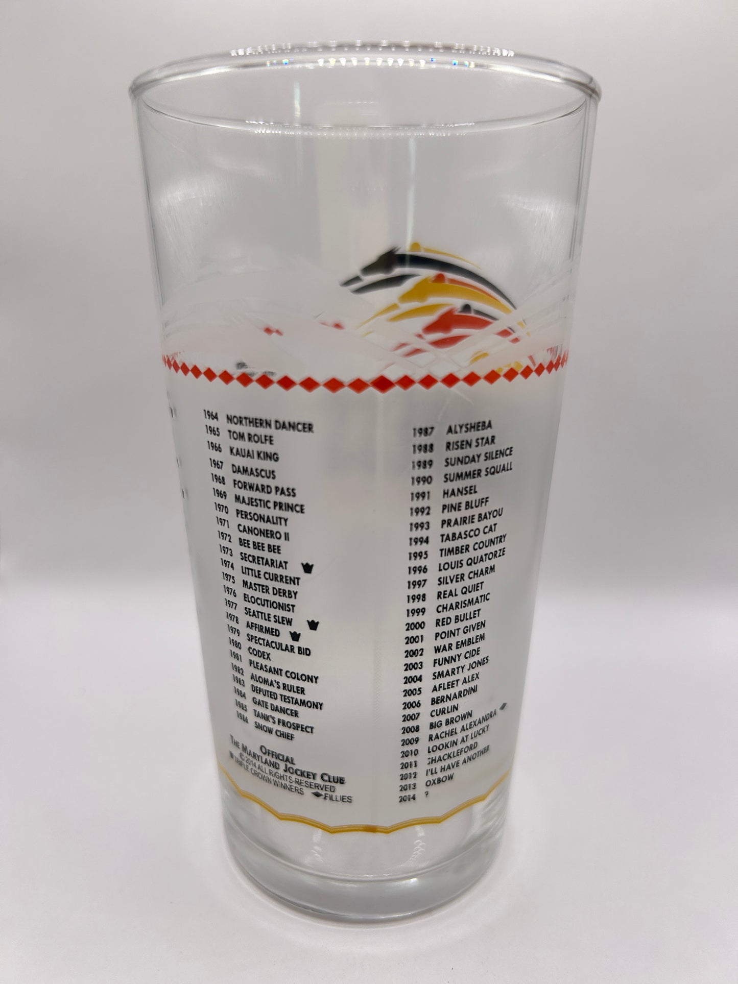 2014 Preakness Stakes Glass