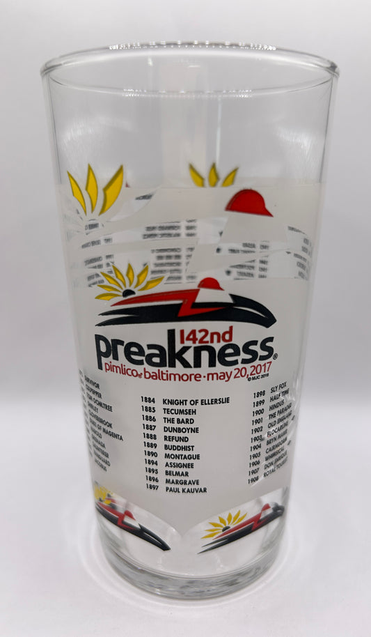 2017 Preakness Stakes Glass