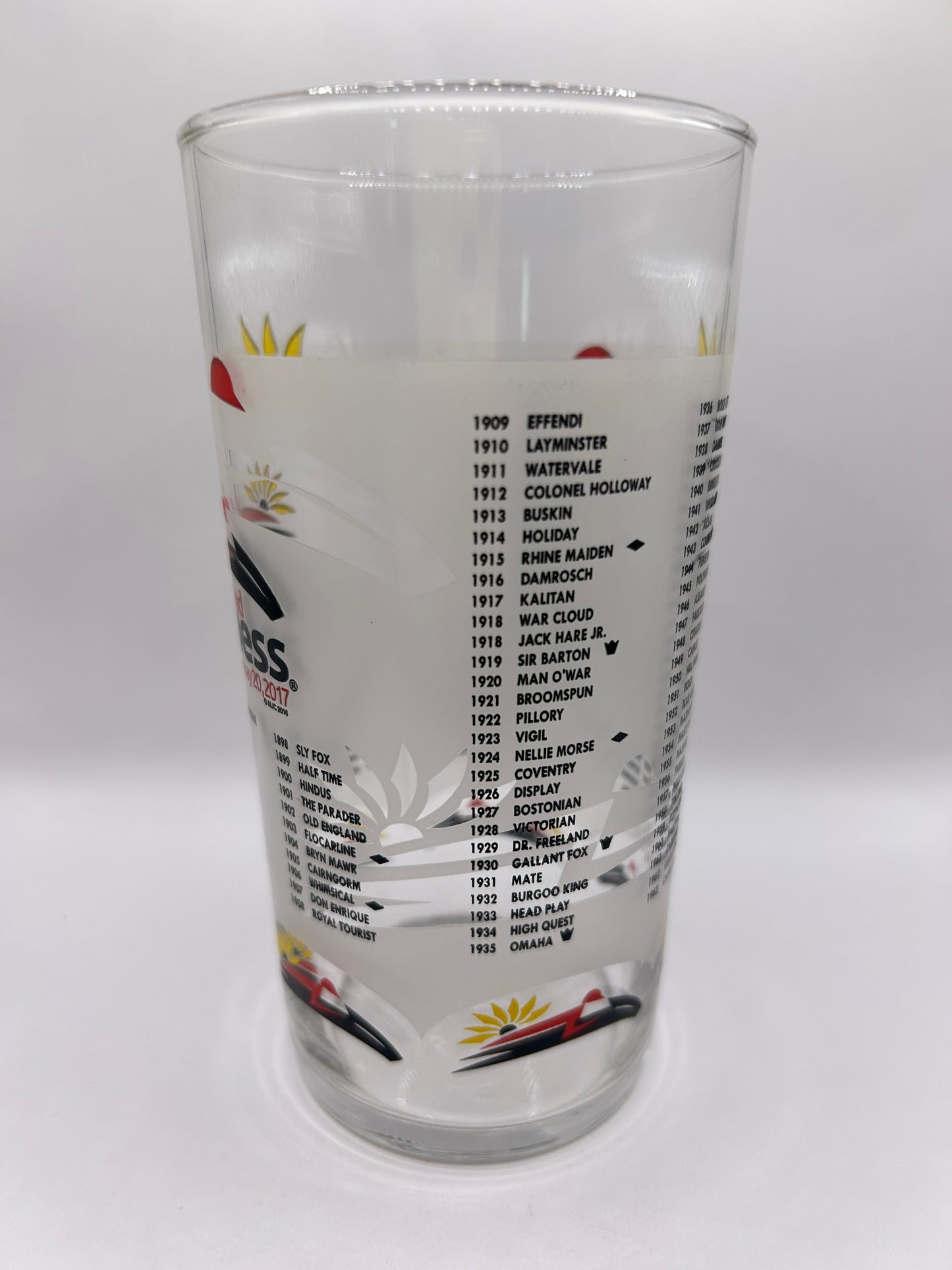 2017 Preakness Stakes Glass