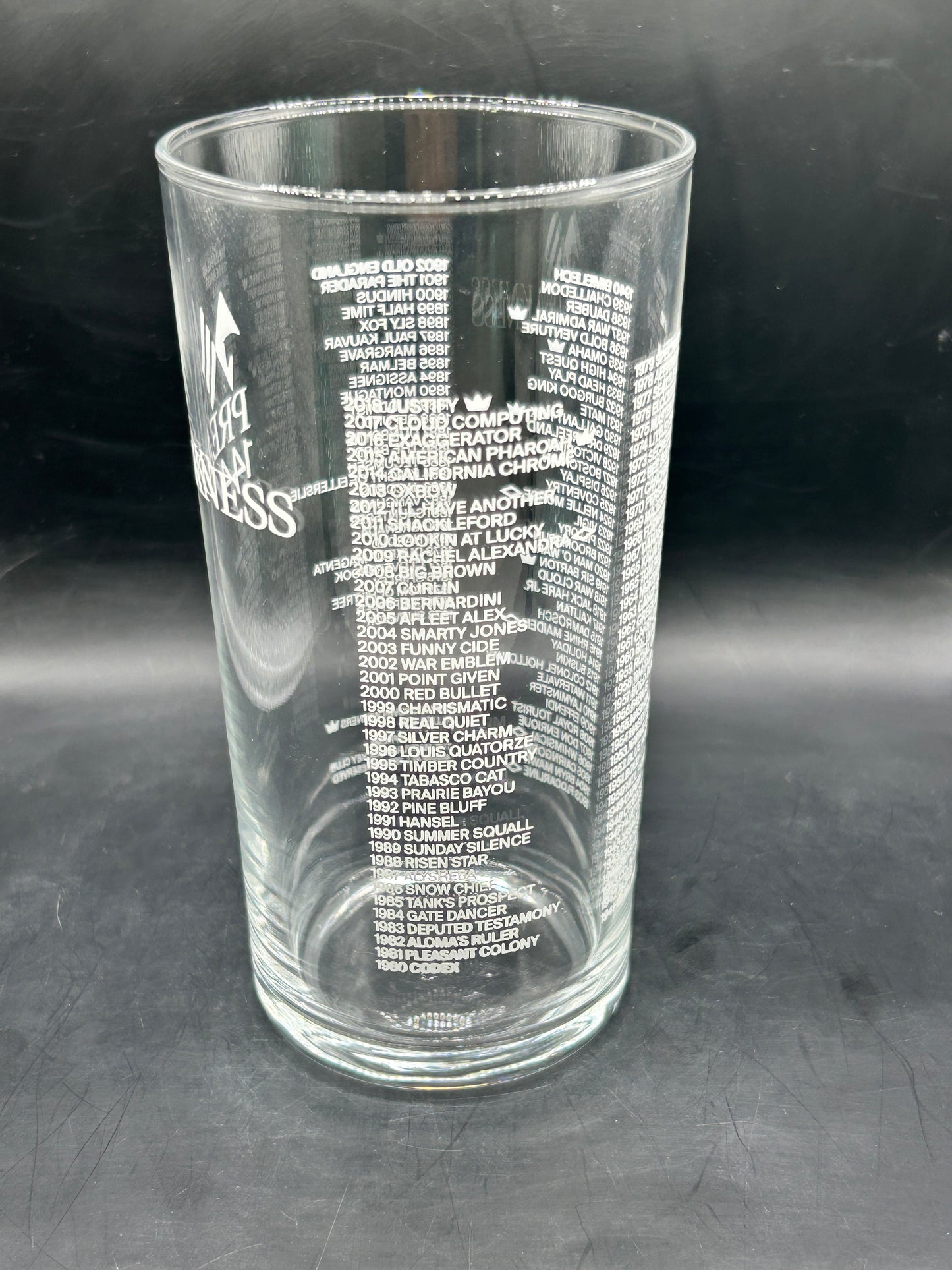 2019 Preakness Stakes Glass