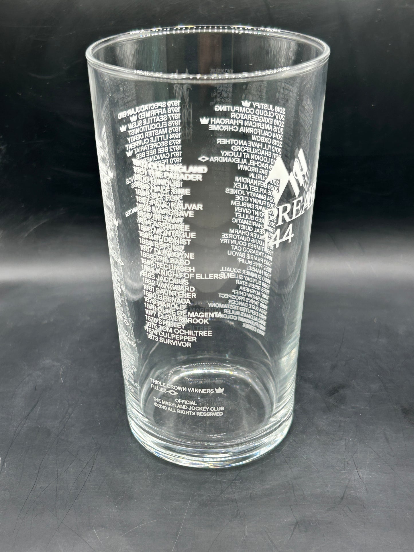 2019 Preakness Stakes Glass