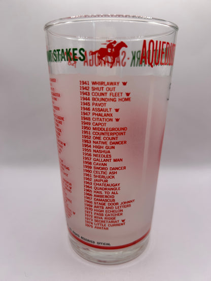 1976 Belmont Stakes Glass