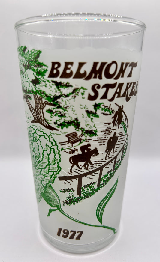 1977 Belmont Stakes Glass