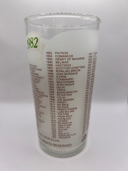 1982 Belmont Stakes Glass