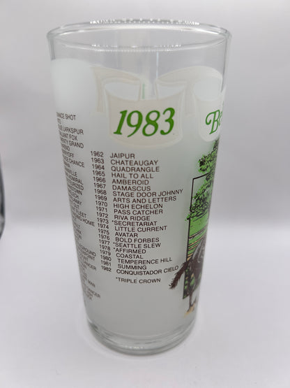 1983 Belmont Stakes Glass