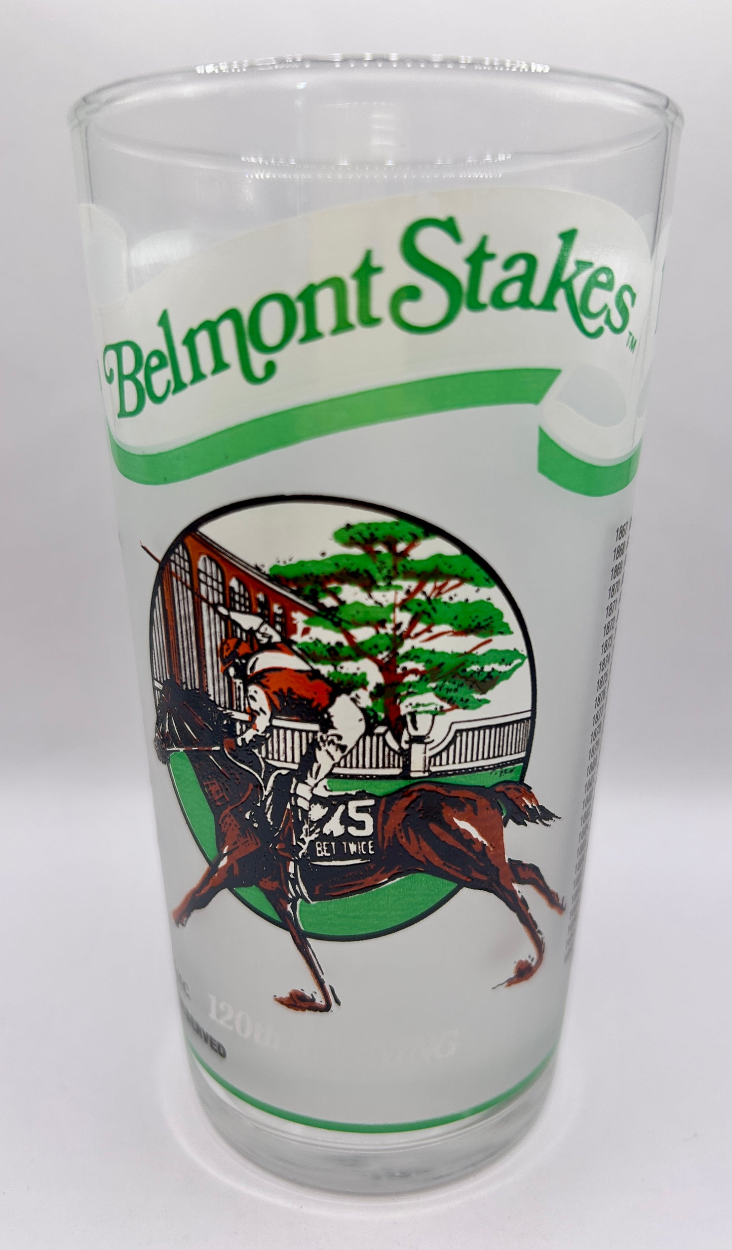 1988 Belmont Stakes Glass