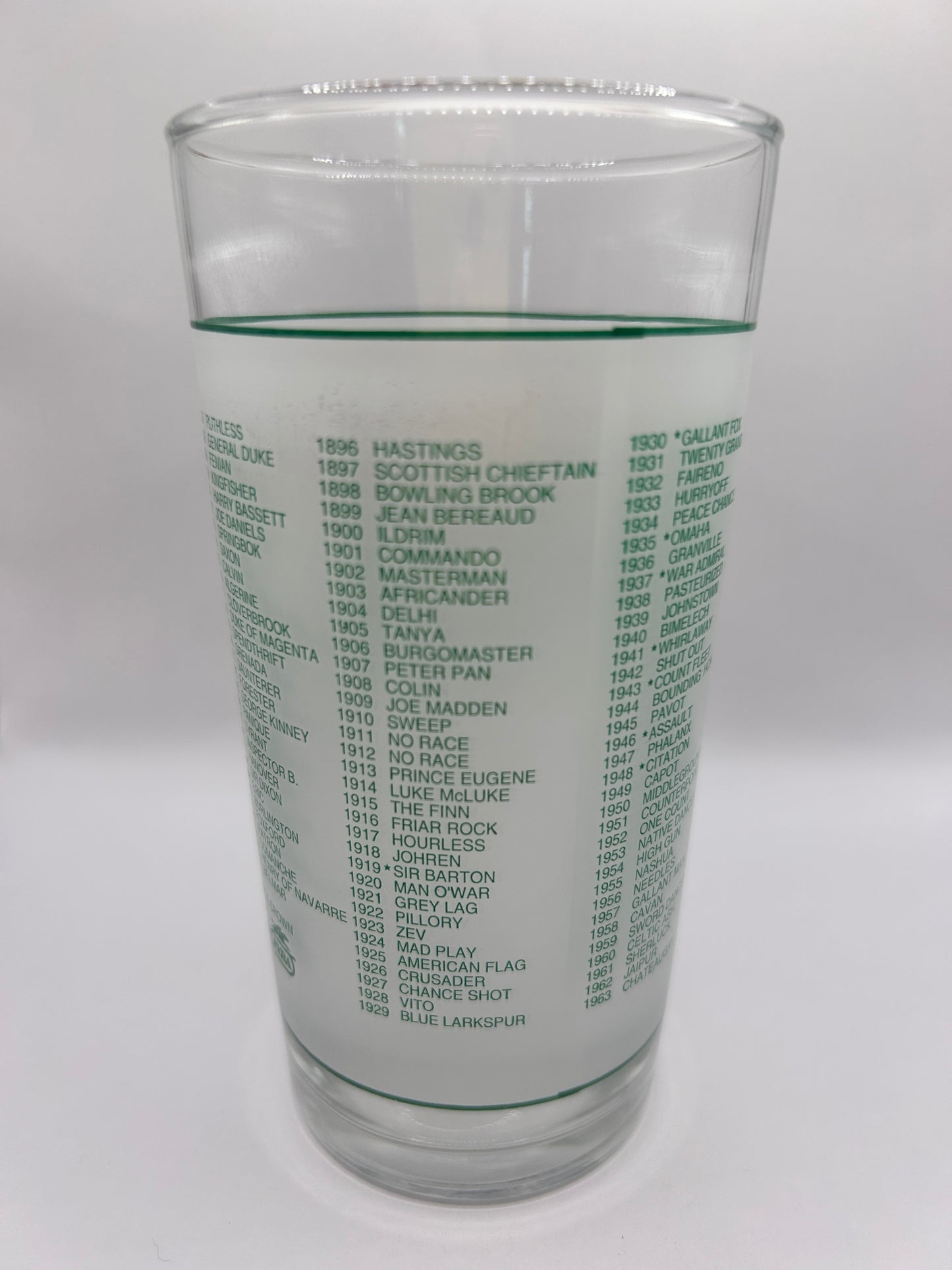 1992 Belmont Stakes Glass