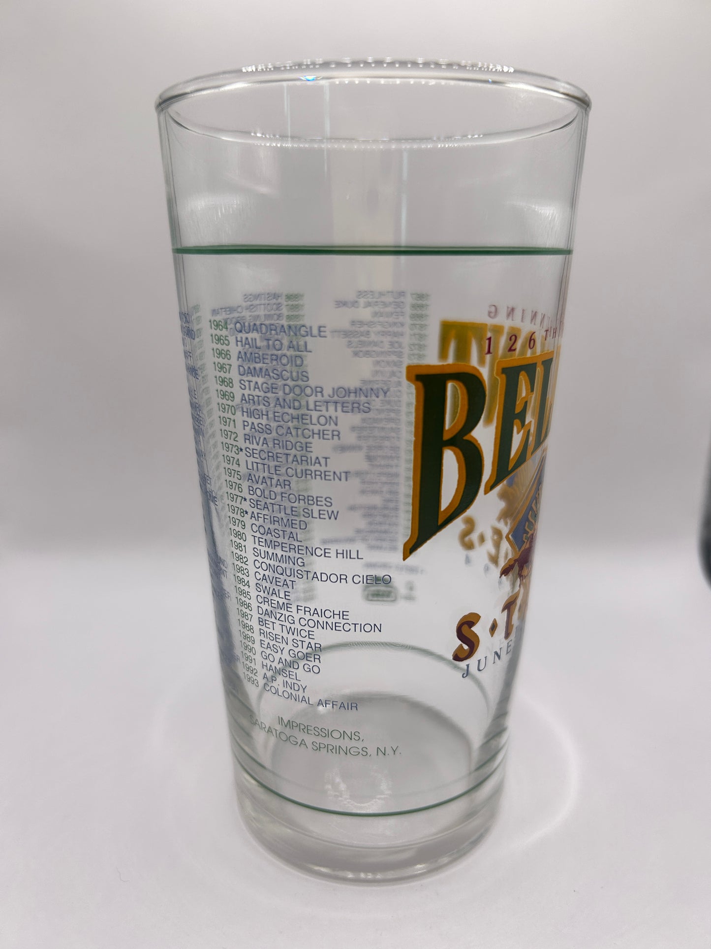 1994 Belmont Stakes Glass