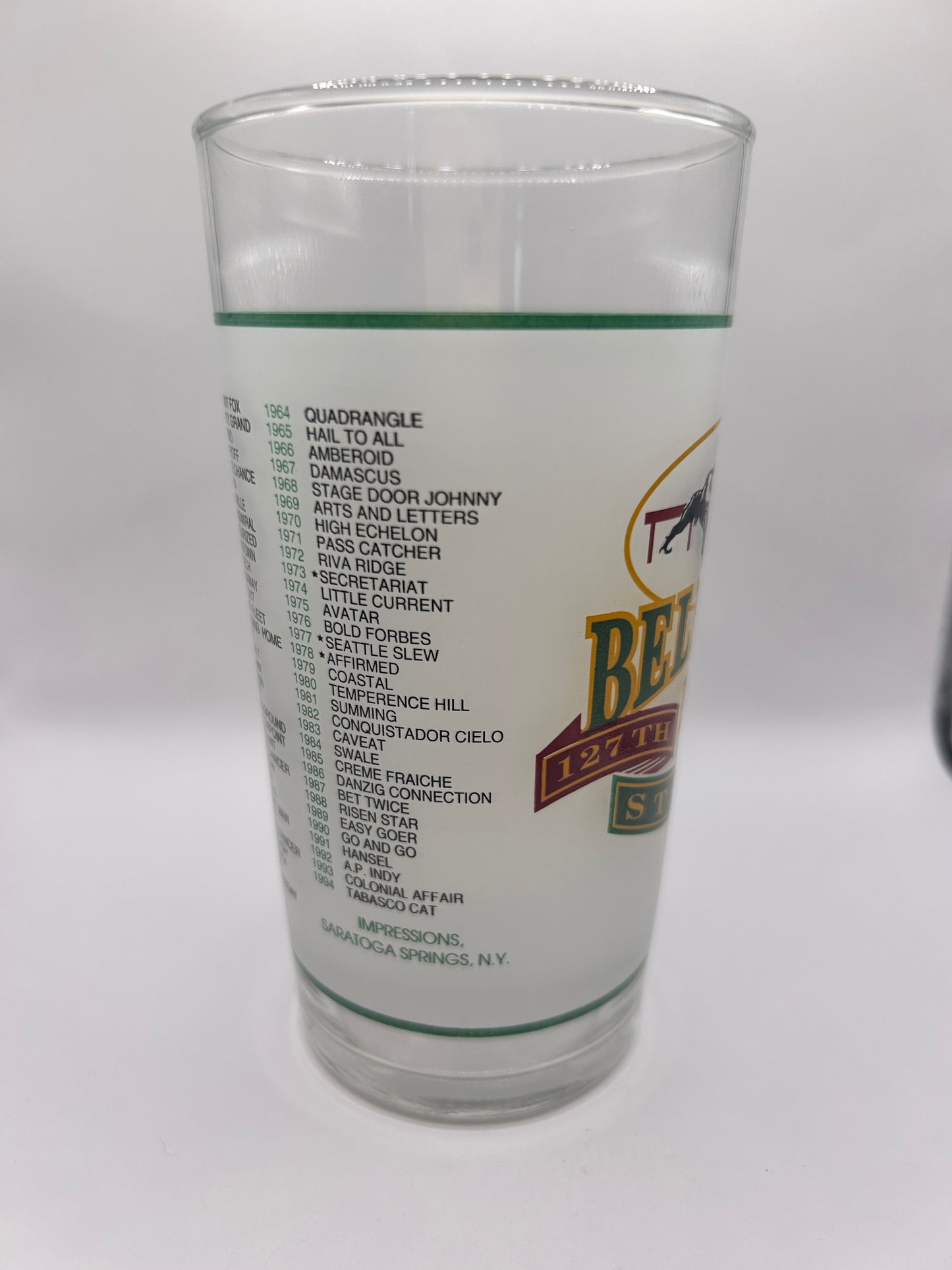 1995 Belmont Stakes Glass