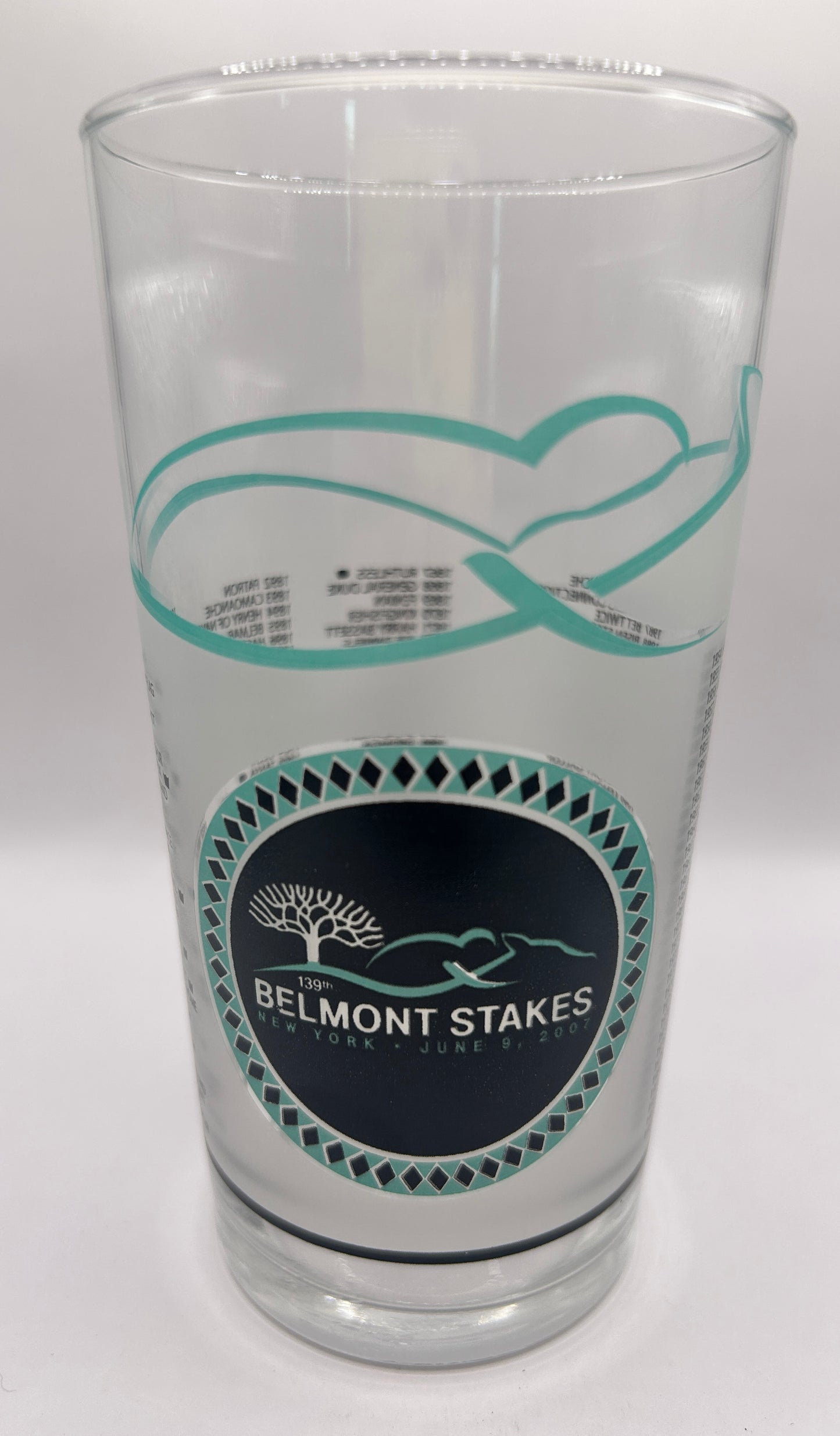 2007 Belmont Stakes Glass