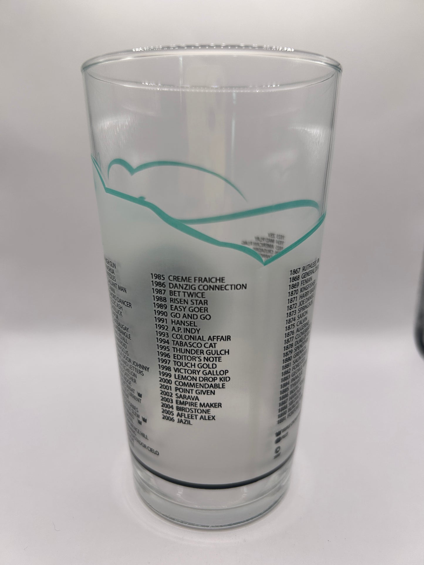 2007 Belmont Stakes Glass