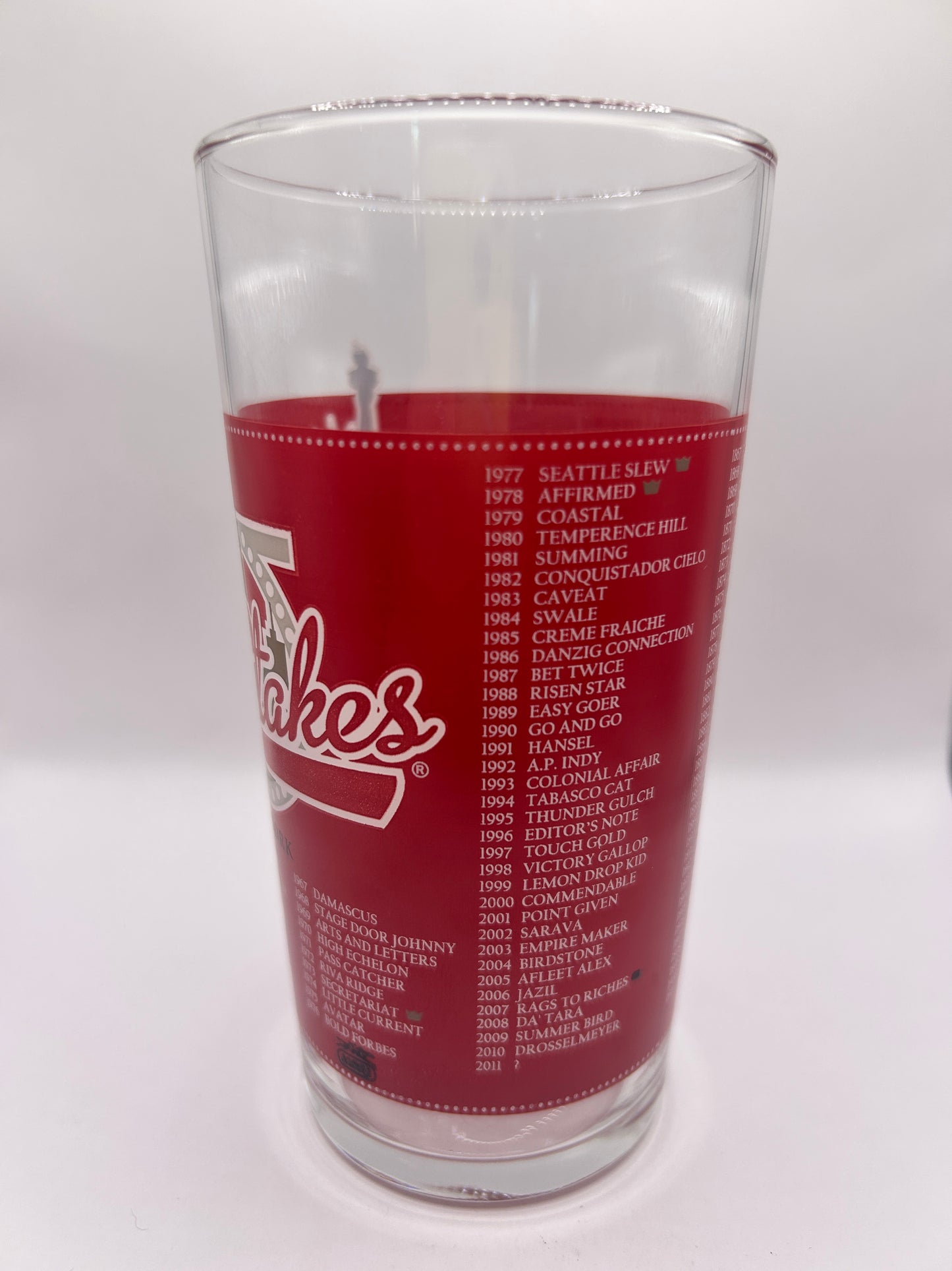 2011 Belmont Stakes Glass